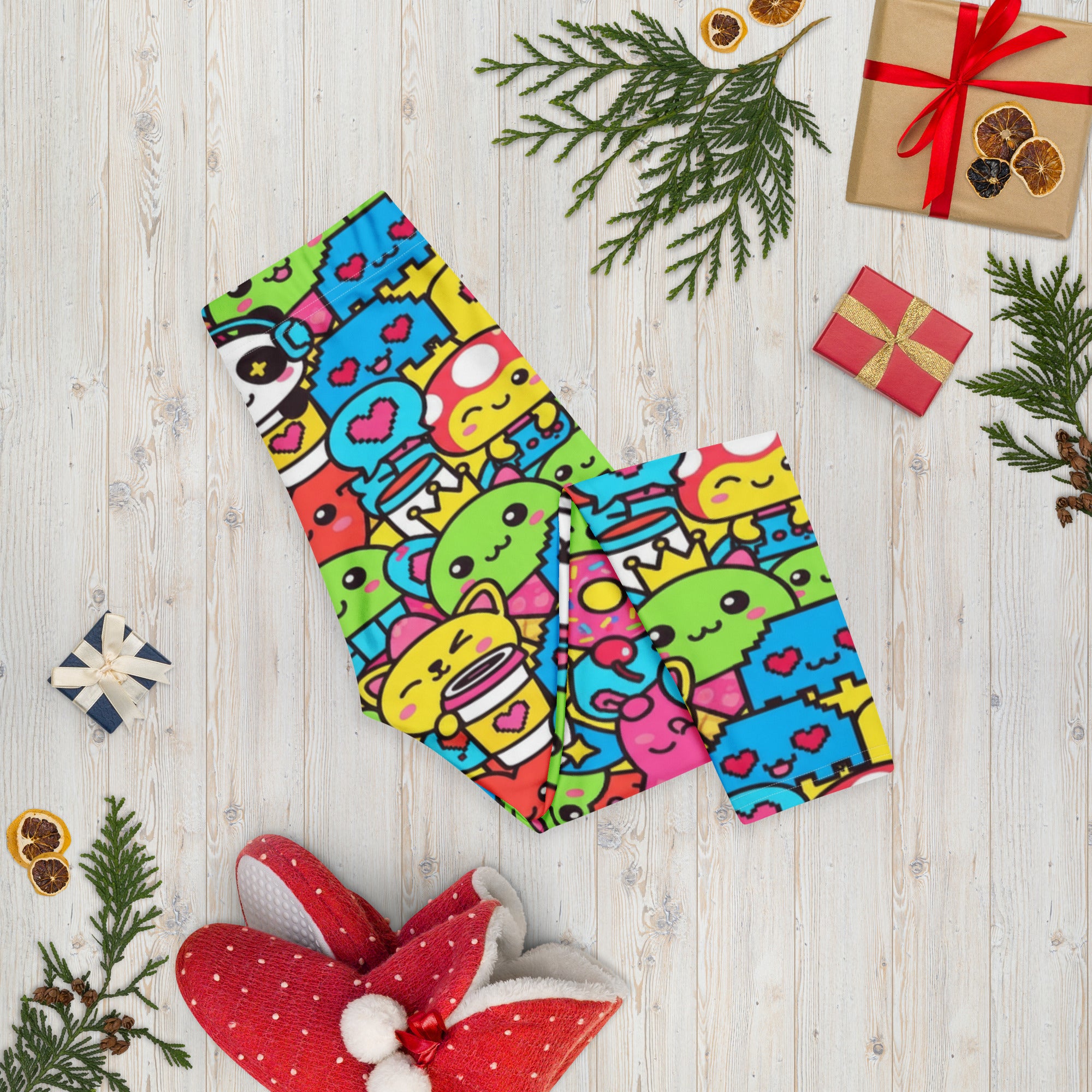 Kawaii Arcade Game Capri Leggings | GearBunch