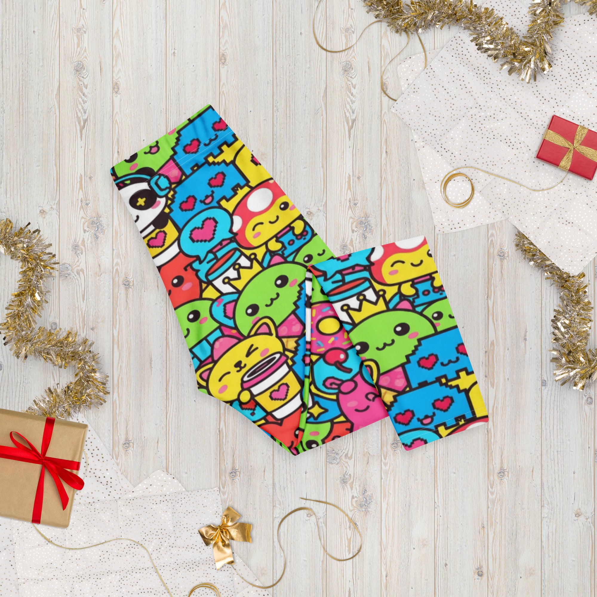 Kawaii Arcade Game Capri Leggings | GearBunch