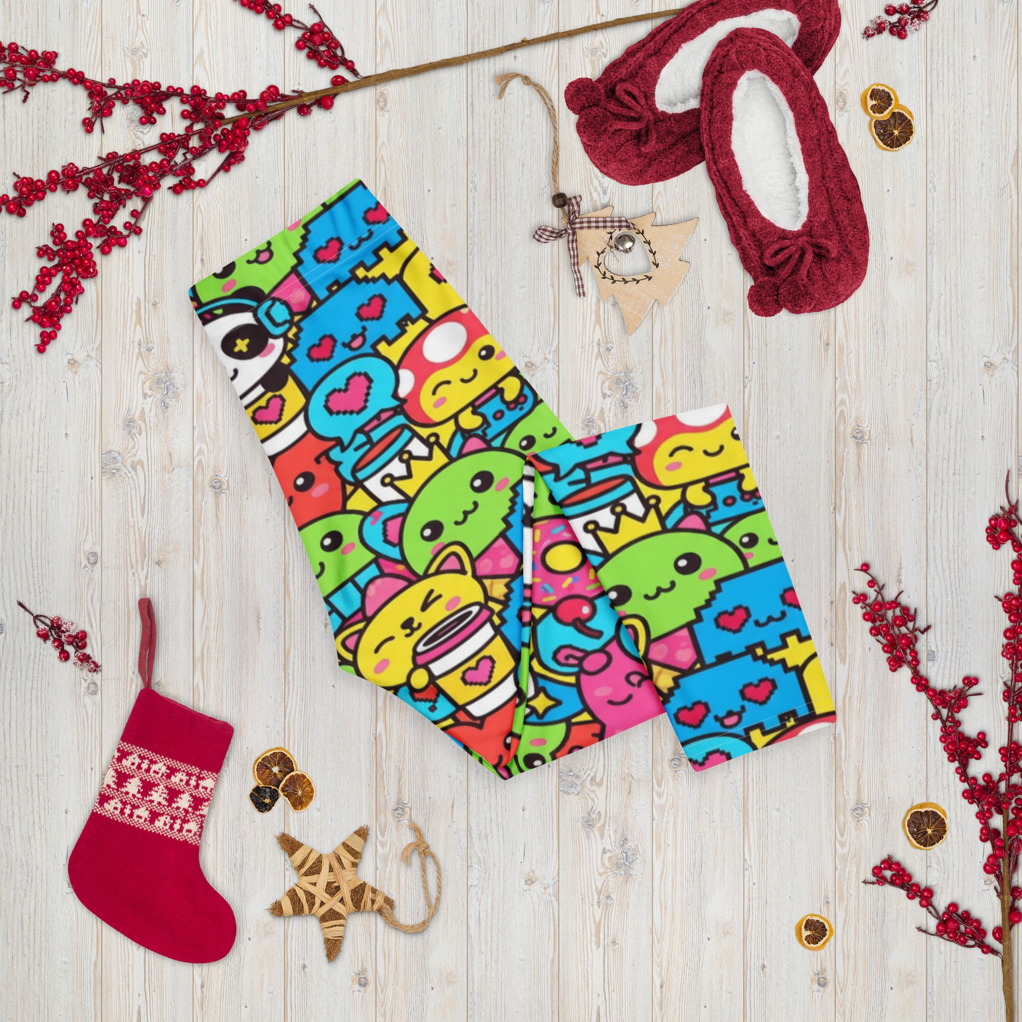 Kawaii Arcade Game Capri Leggings | GearBunch