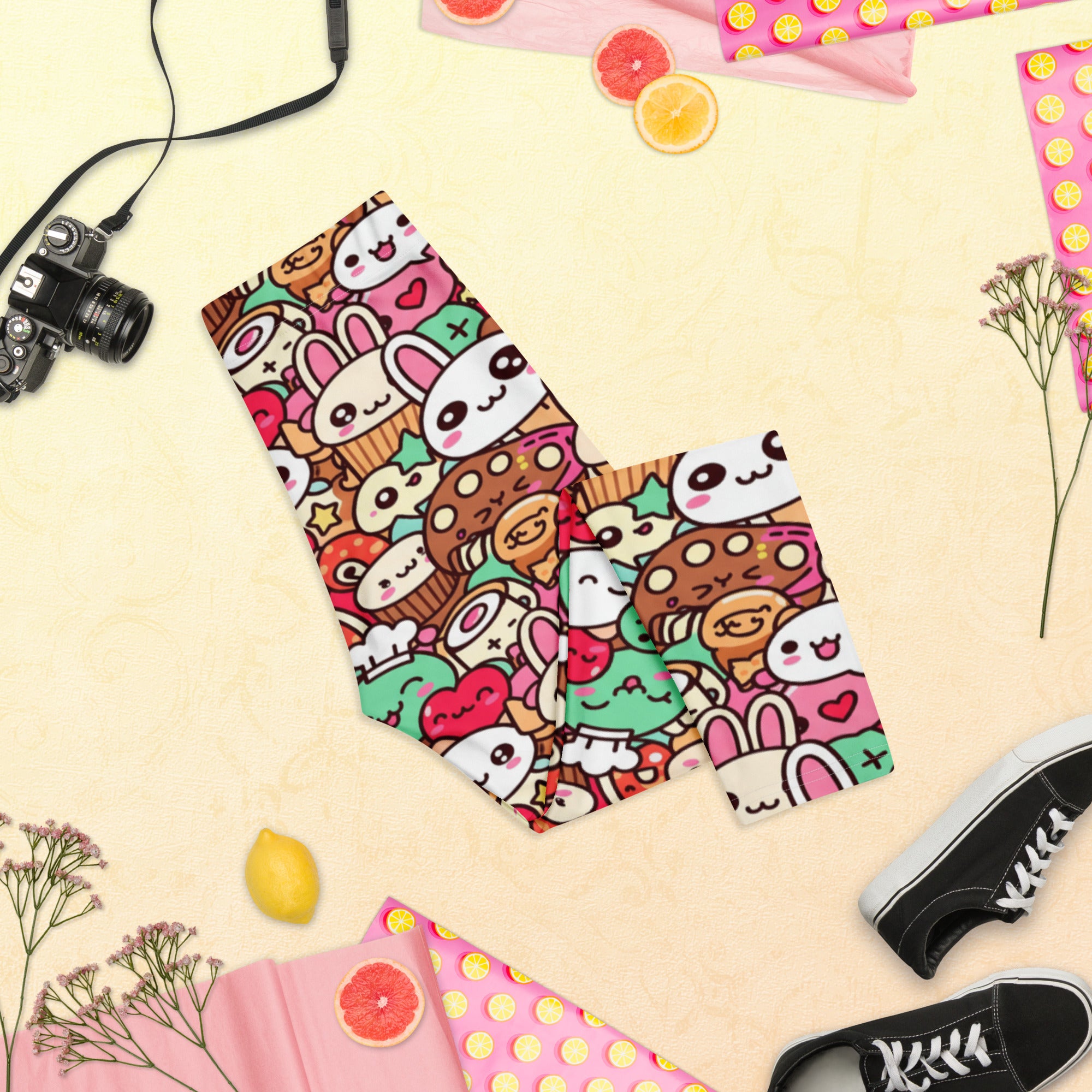 Kawaii Bakery Shop Capri Leggings | GearBunch
