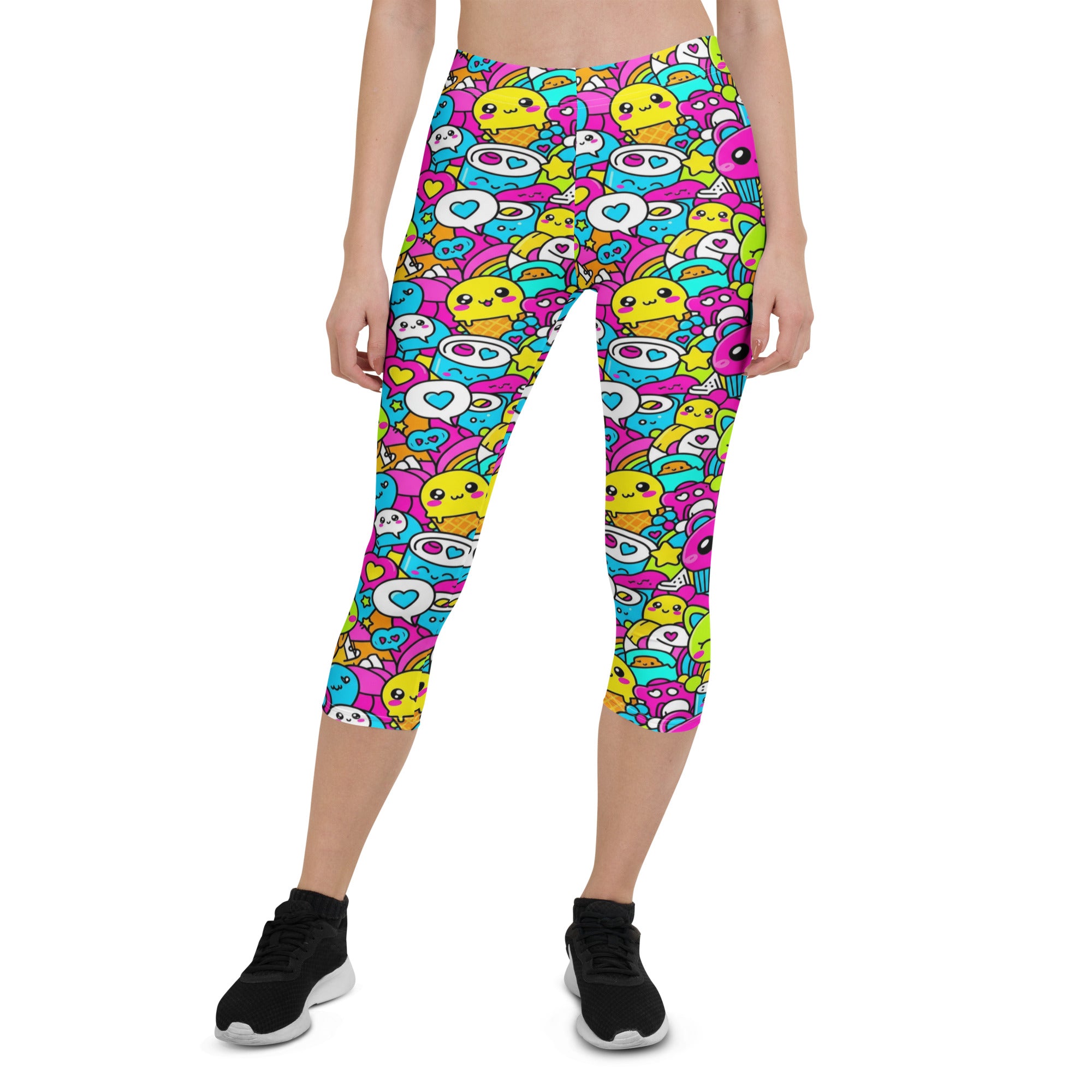 Kawaii Candy Land Capri Leggings | GearBunch
