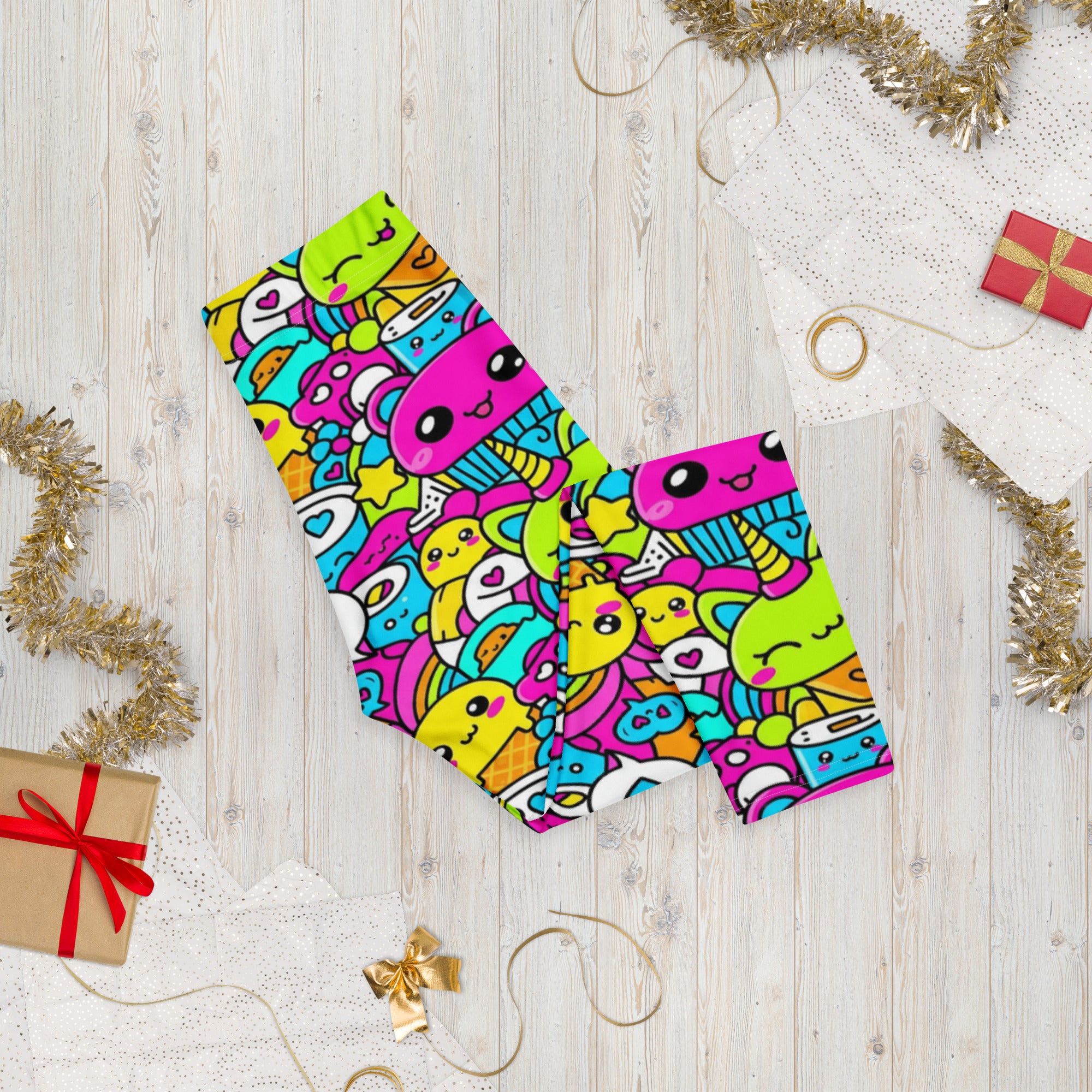 Kawaii Candy Land Capri Leggings | GearBunch