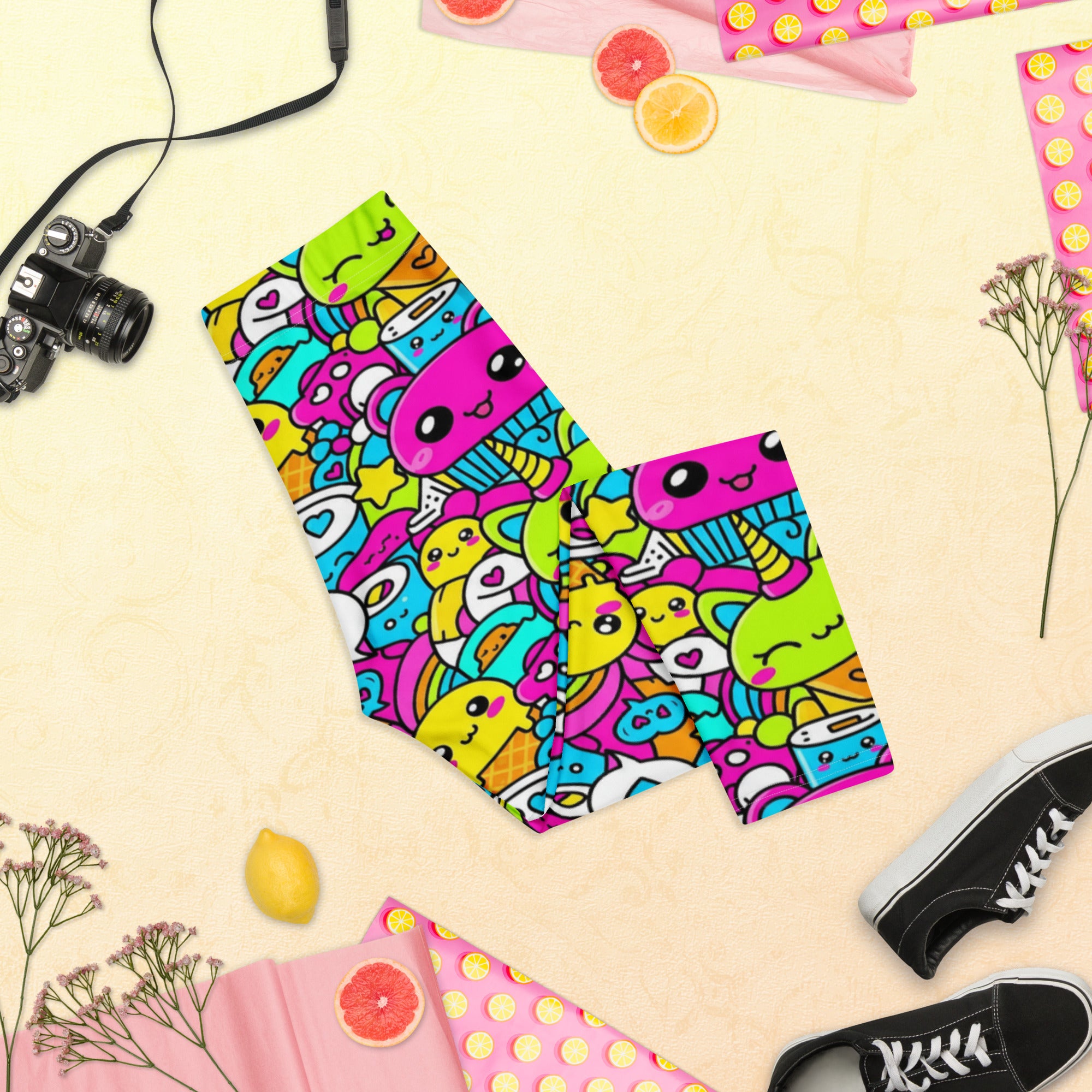 Kawaii Candy Land Capri Leggings | GearBunch