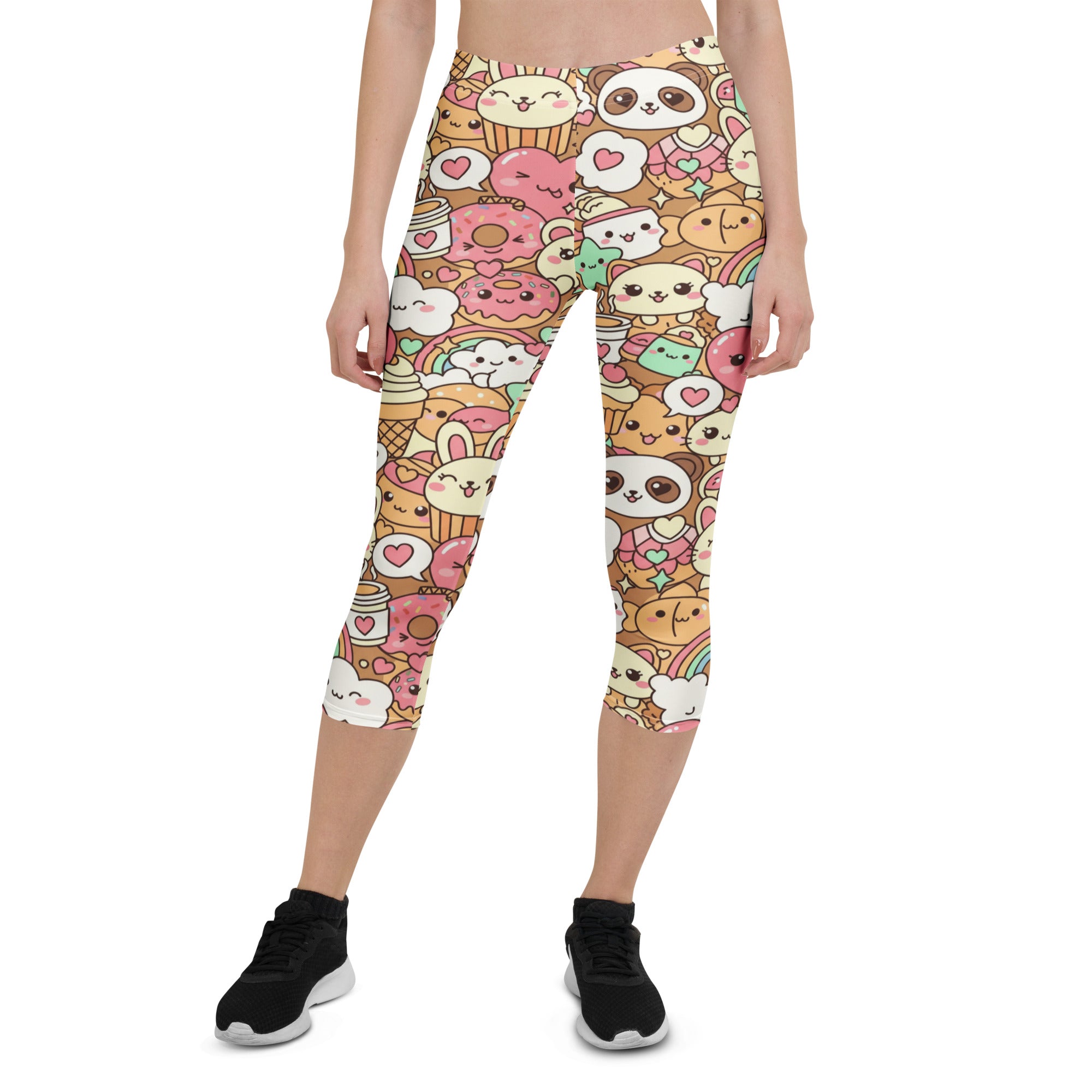 Kawaii Coffee Break Capri Leggings | GearBunch