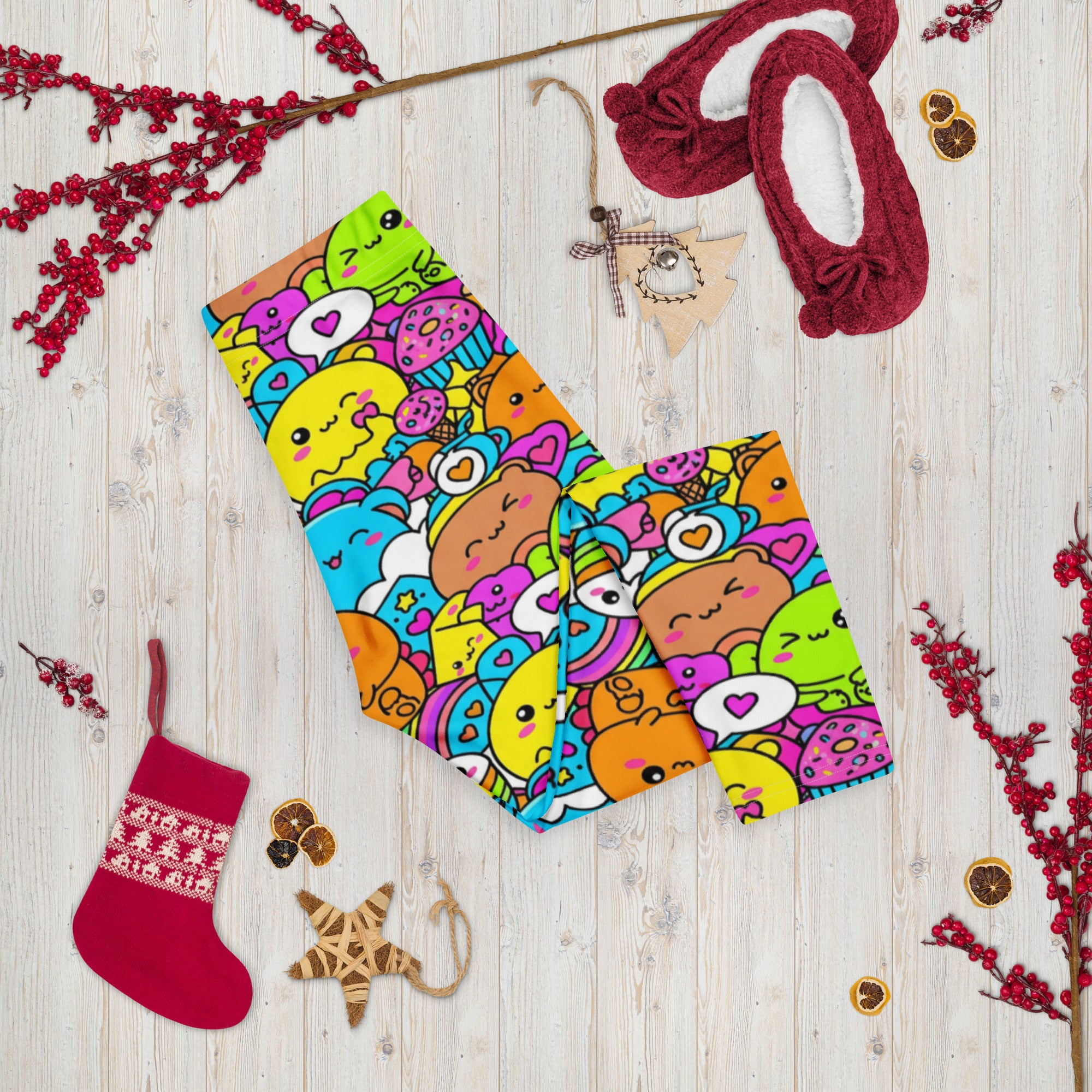 Kawaii Dinosaur Stomp Capri Leggings | GearBunch