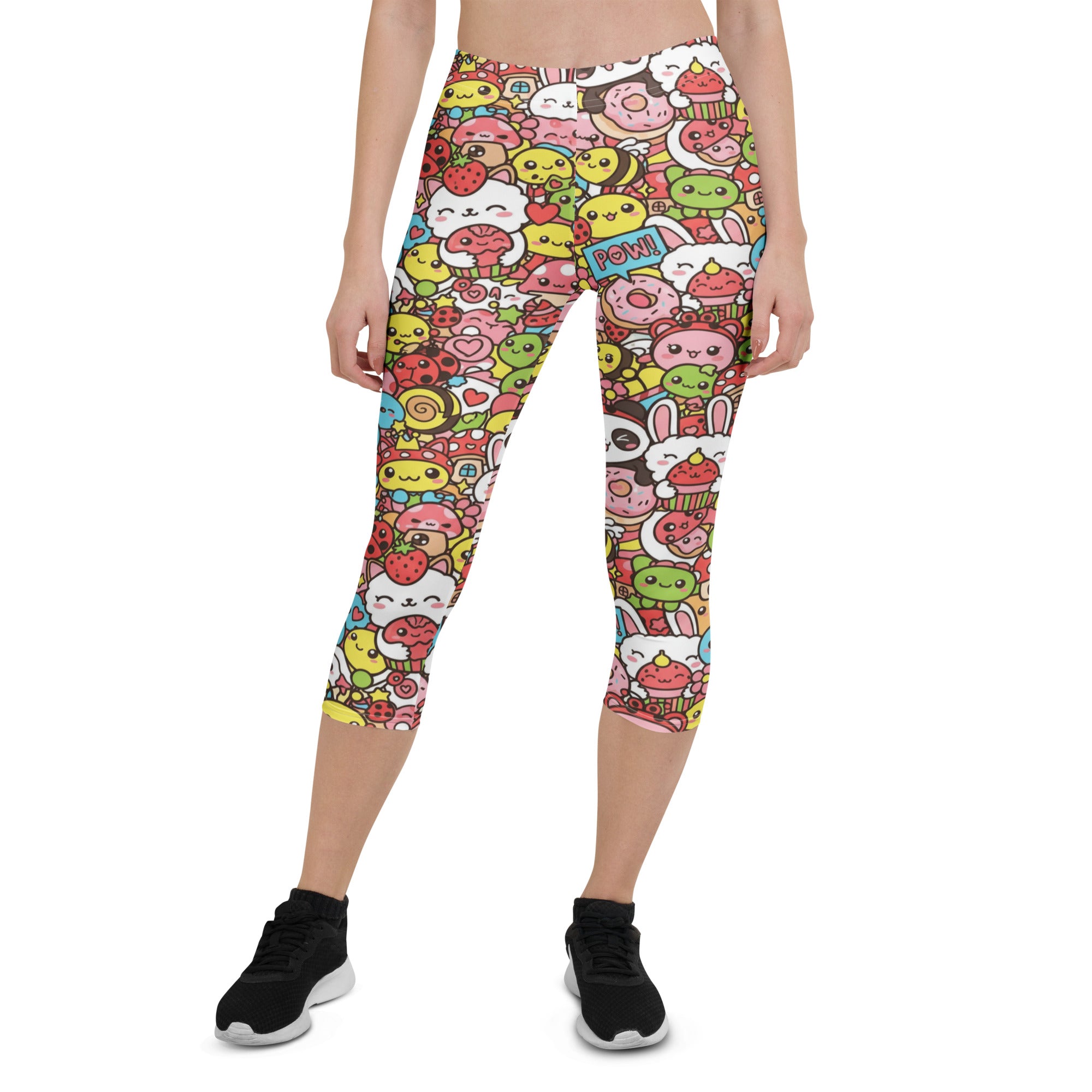 Kawaii Garden Bugs Capri Leggings | GearBunch