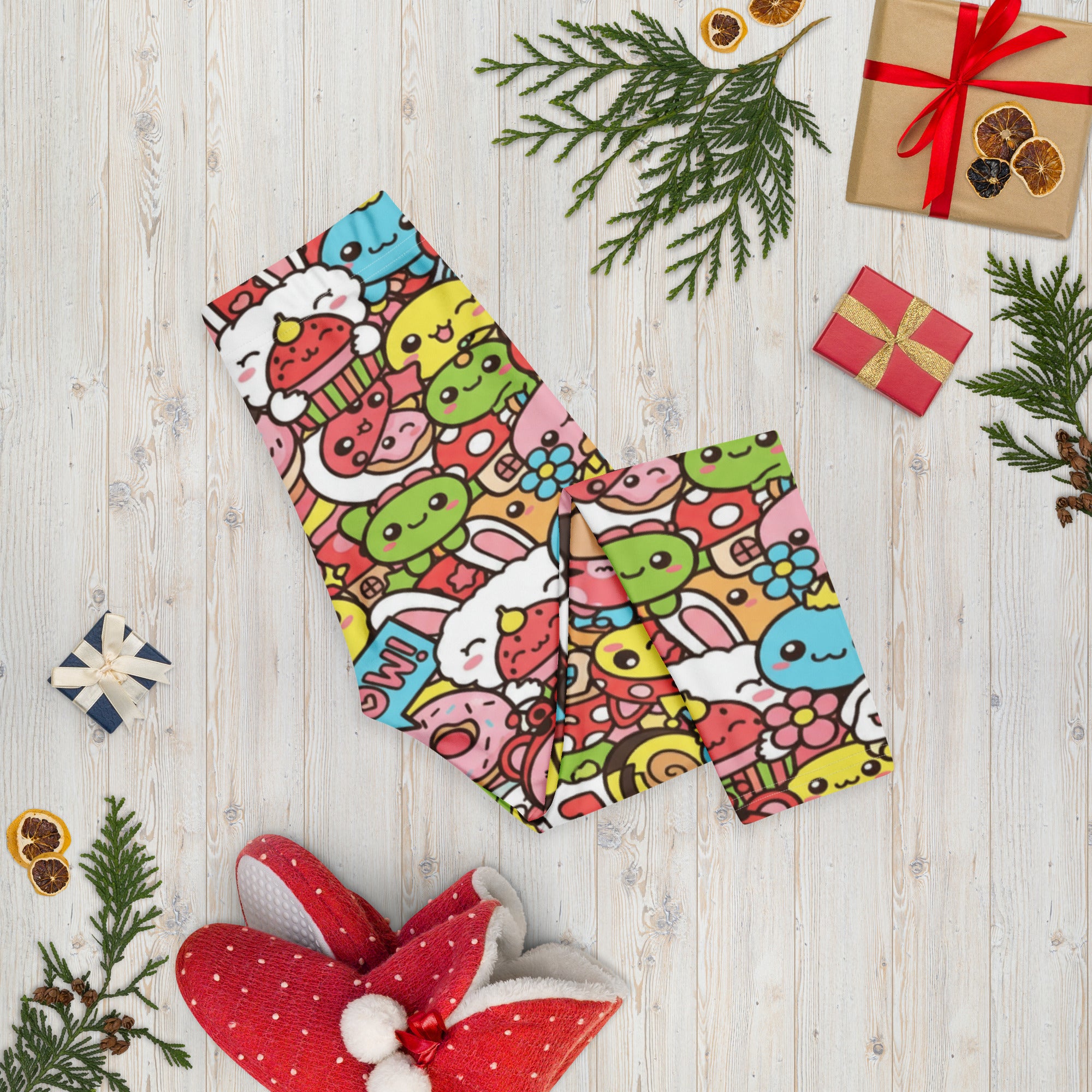 Kawaii Garden Bugs Capri Leggings | GearBunch