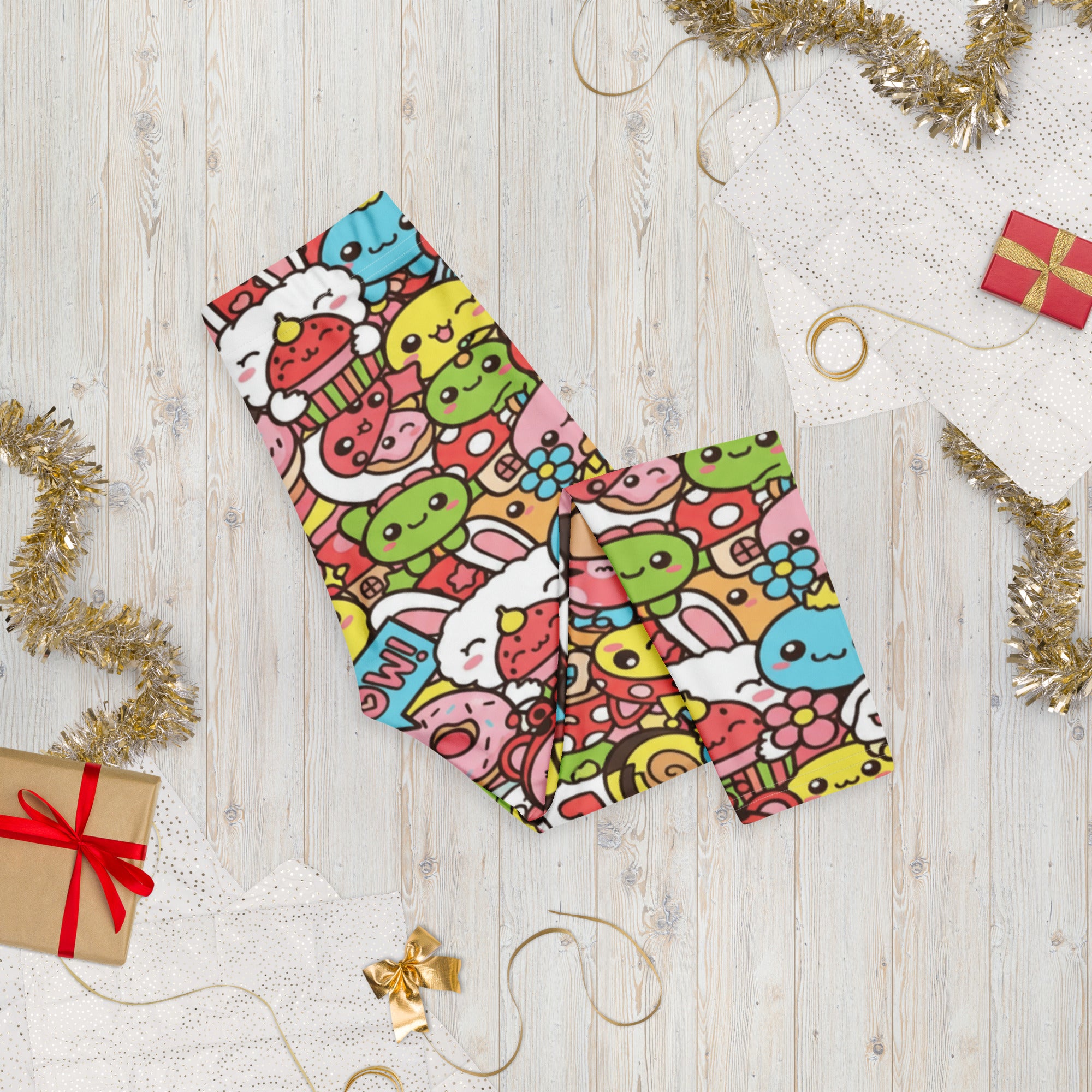 Kawaii Garden Bugs Capri Leggings | GearBunch