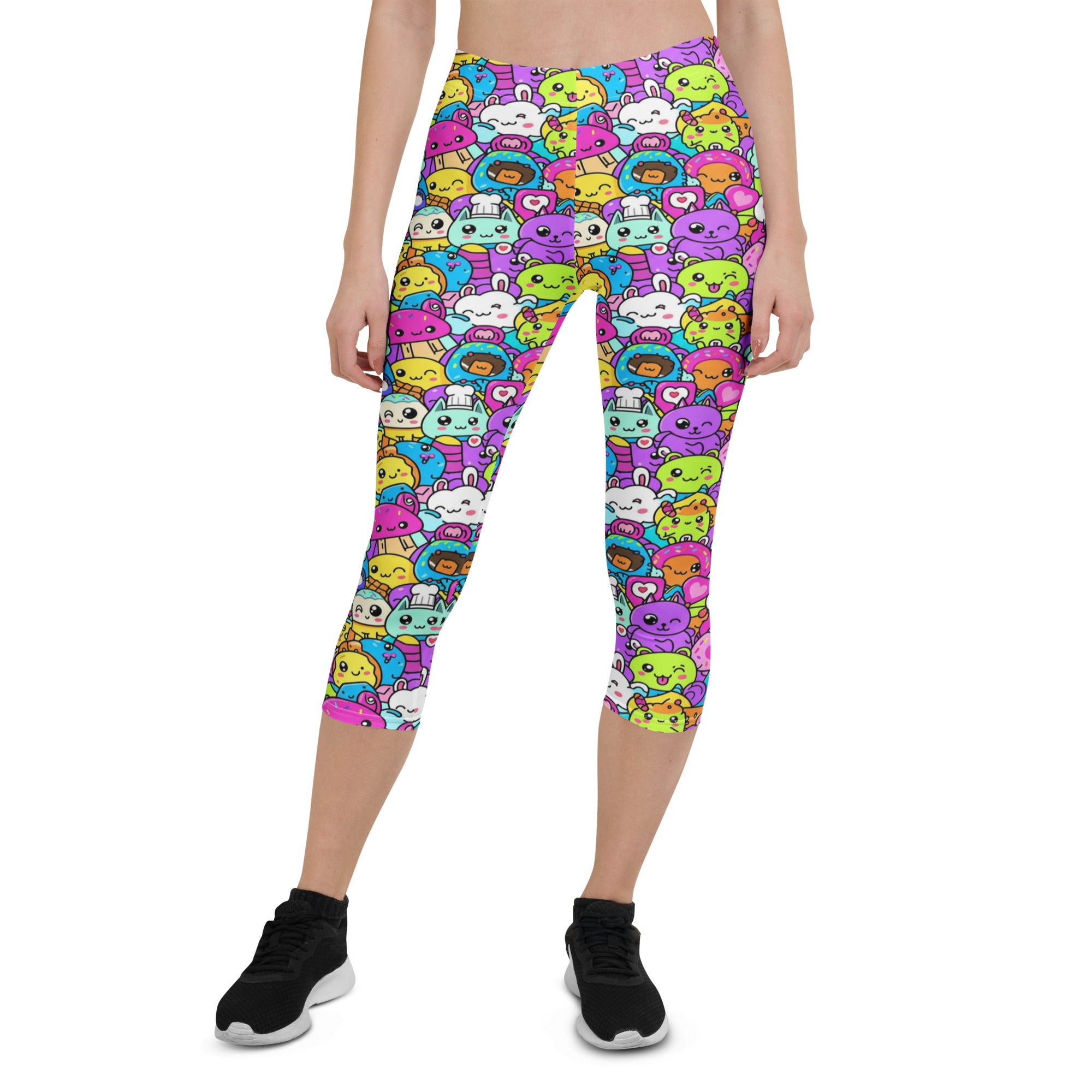 Kawaii Monster Pals Capri Leggings | GearBunch