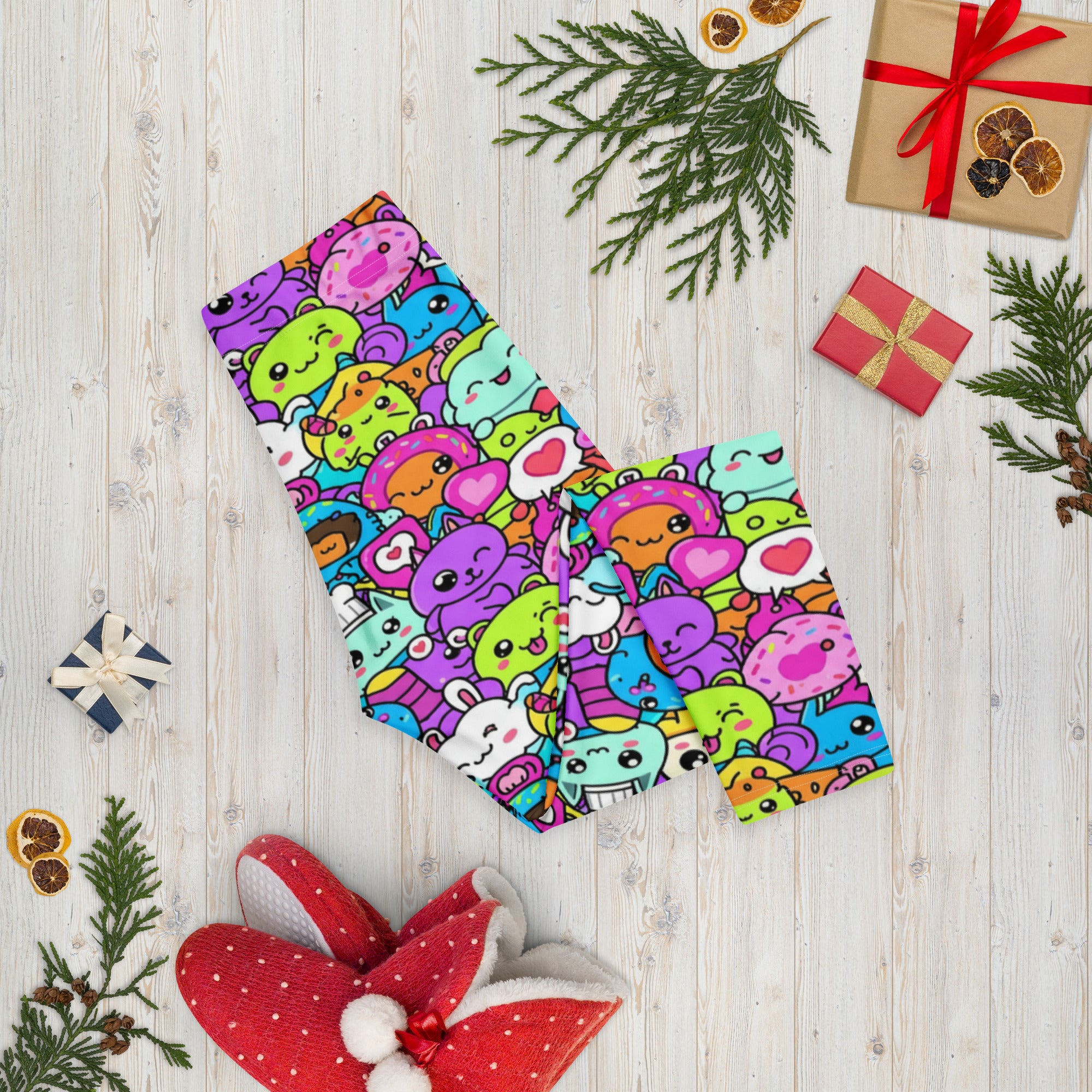 Kawaii Monster Pals Capri Leggings | GearBunch