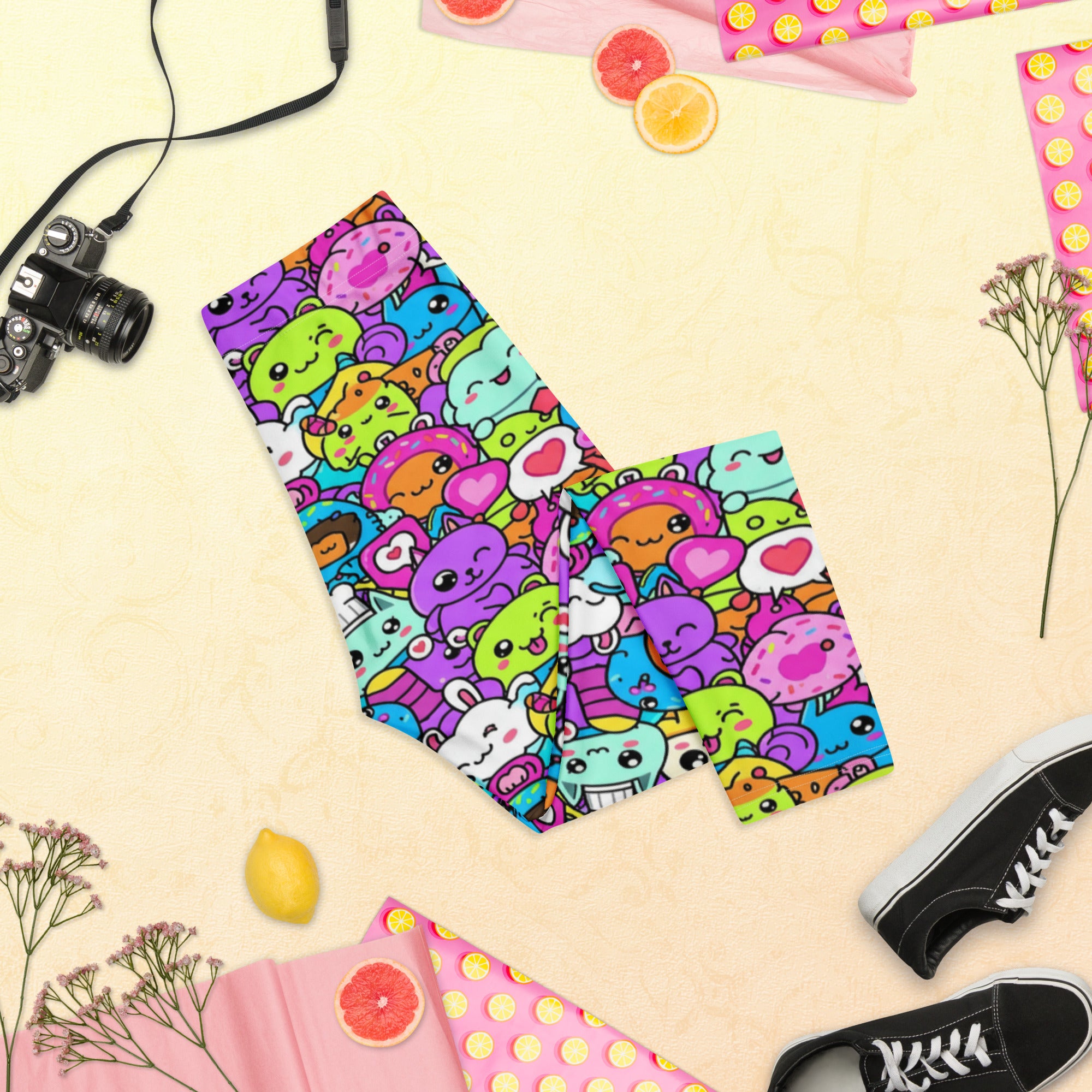 Kawaii Monster Pals Capri Leggings | GearBunch