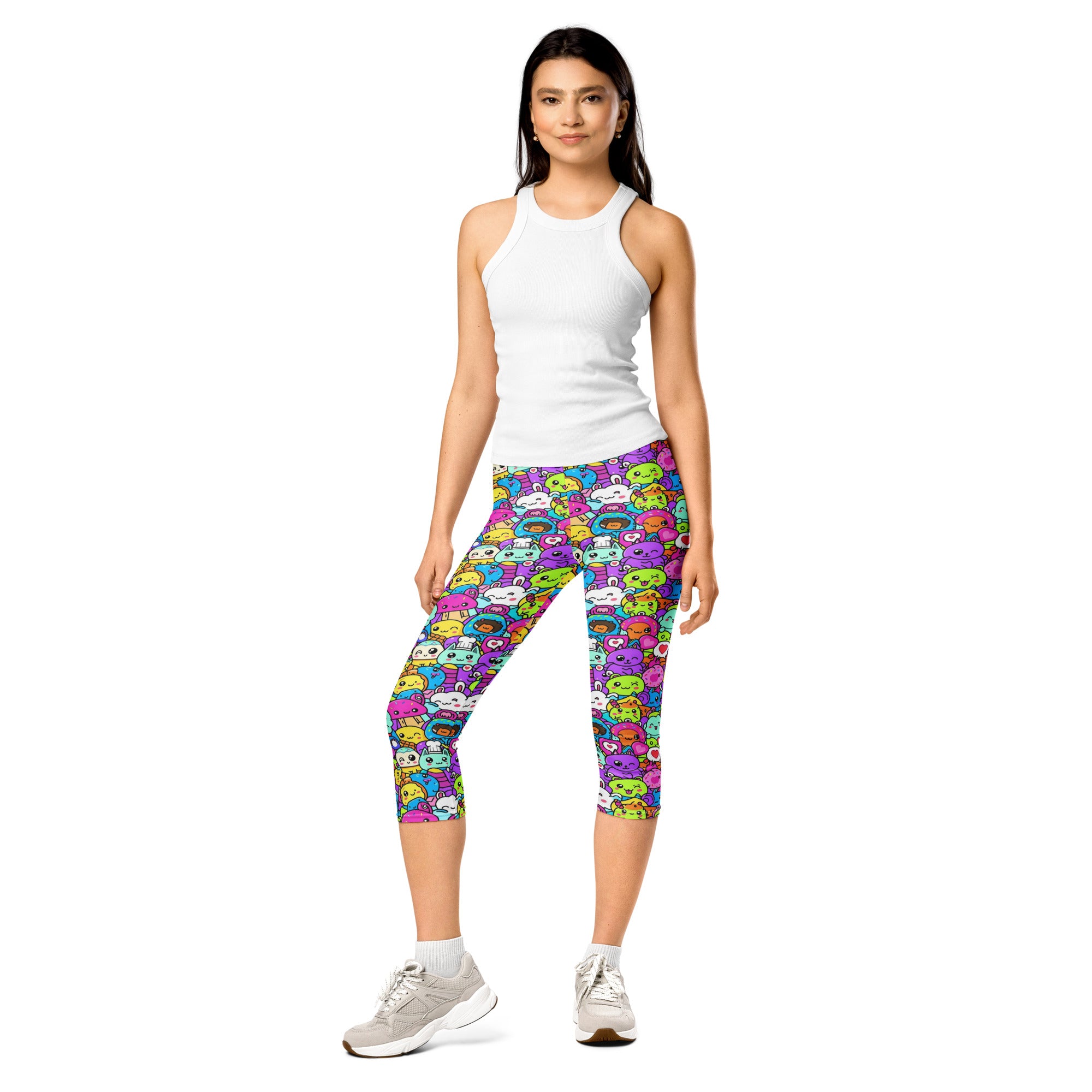 Kawaii Monster Pals Capri Leggings | GearBunch
