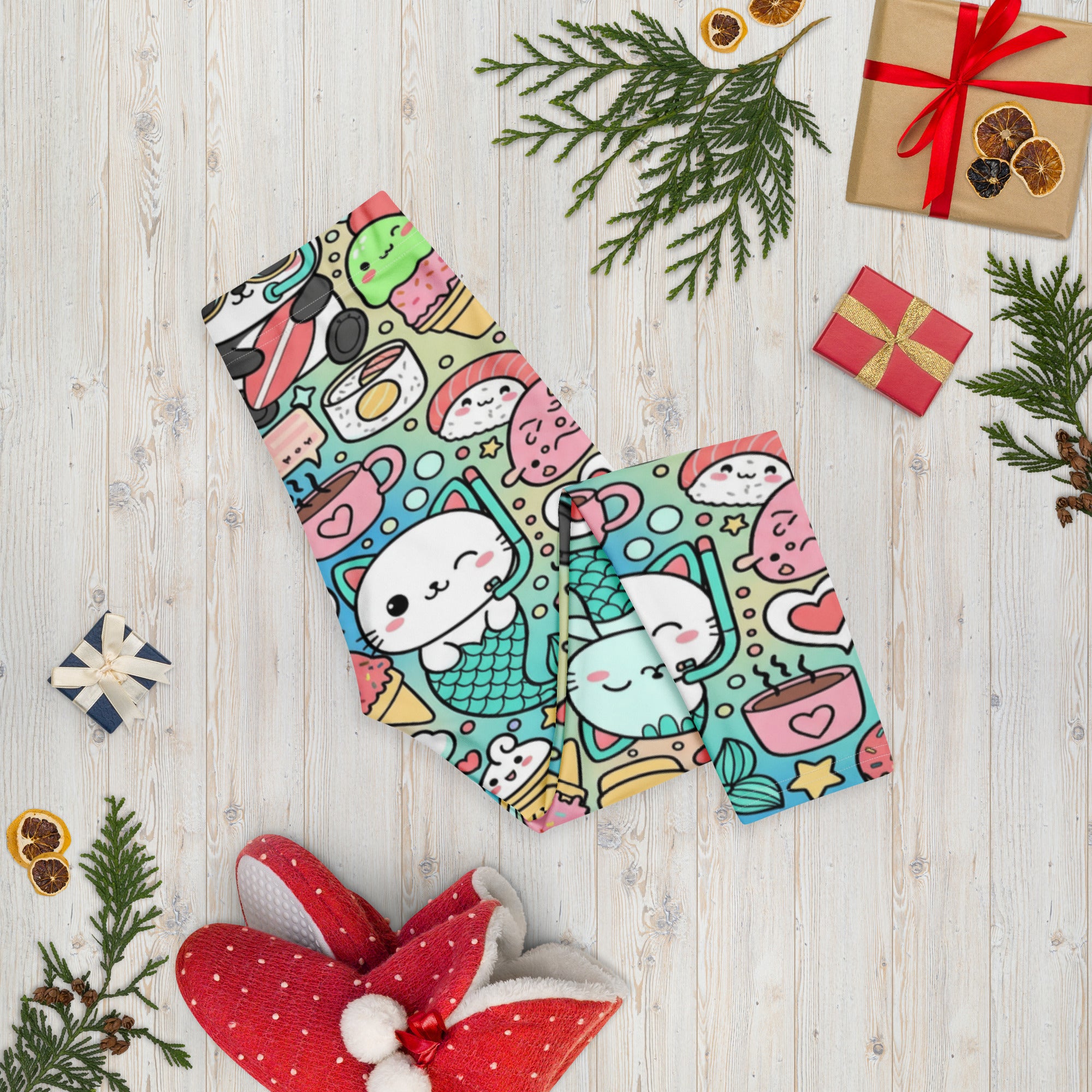 Kawaii Ocean Friends Capri Leggings | GearBunch