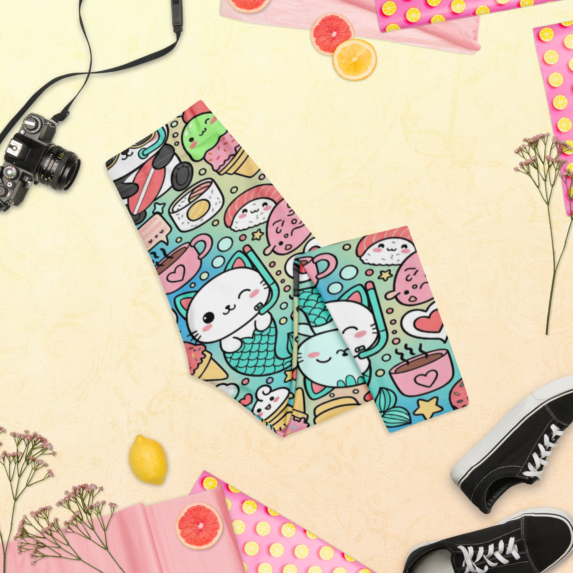 Kawaii Ocean Friends Capri Leggings | GearBunch