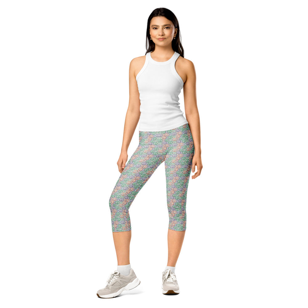 Solid leggings front view | GearBunch