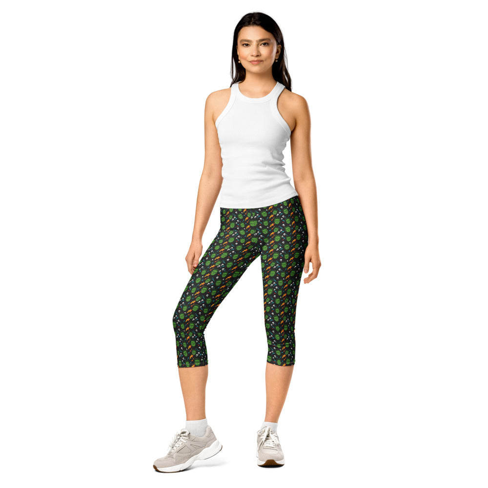 Solid leggings front view | GearBunch
