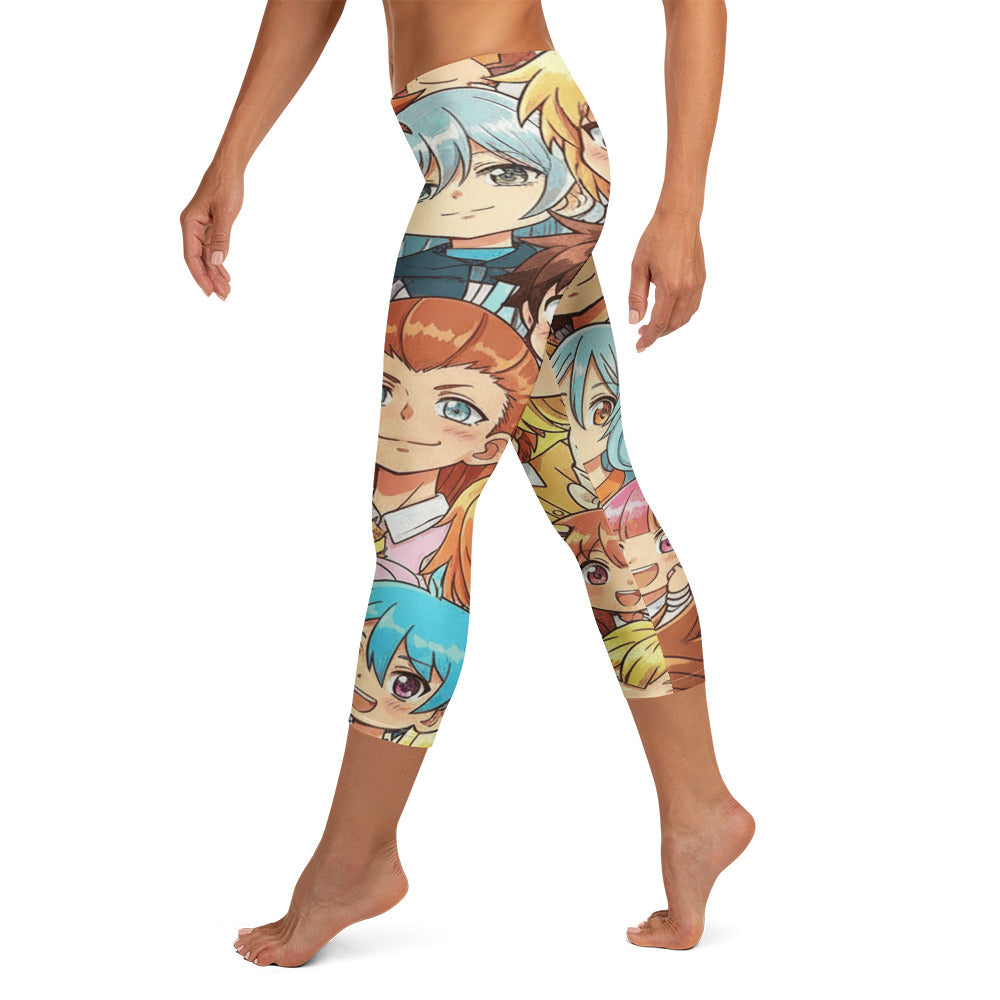 Anime Cat Cafe Capri Leggings | GearBunch