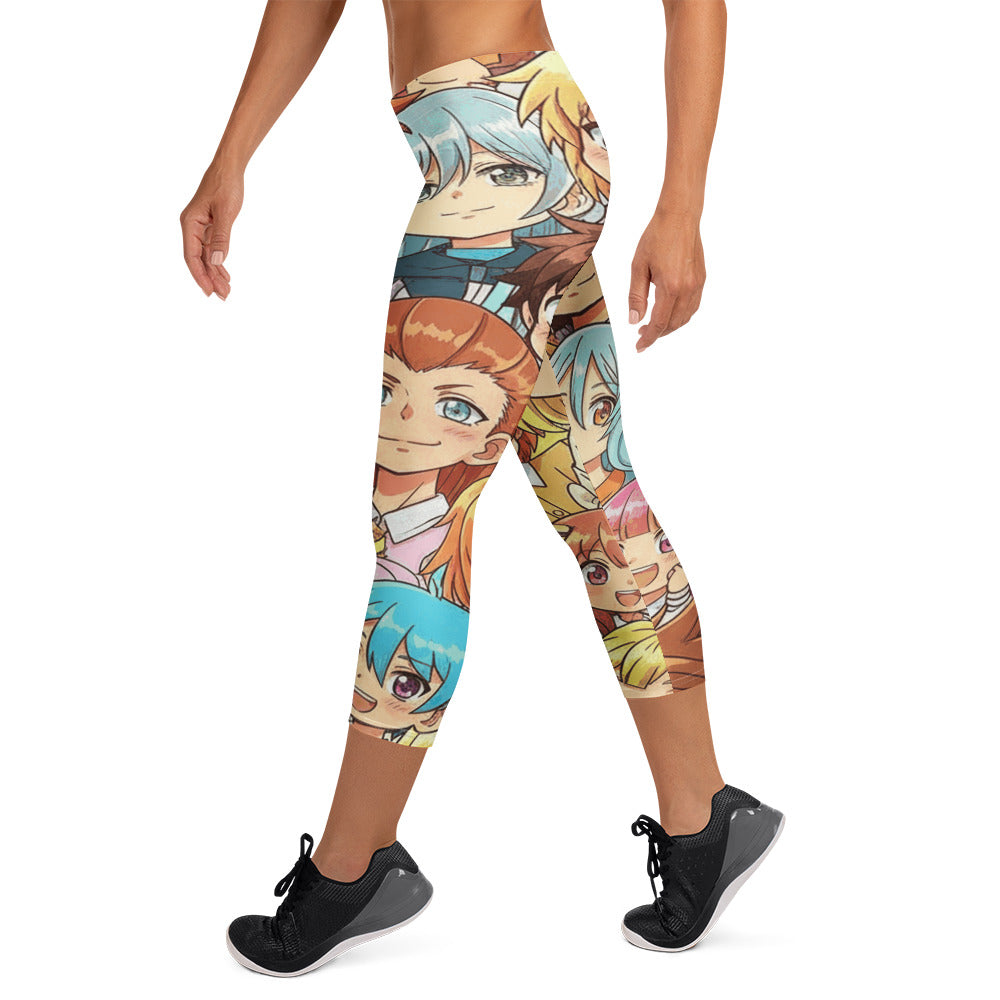Anime Cat Cafe Capri Leggings | GearBunch