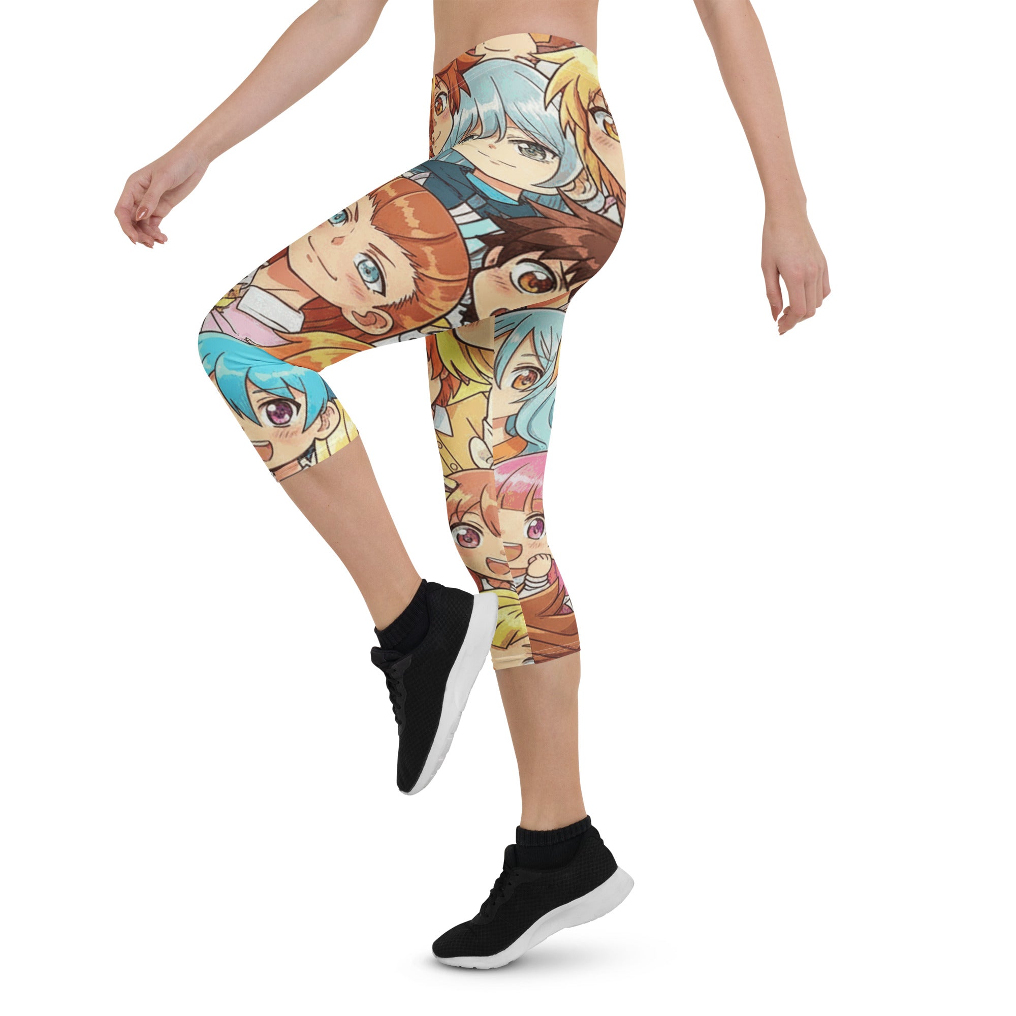 Anime Cat Cafe Capri Leggings | GearBunch