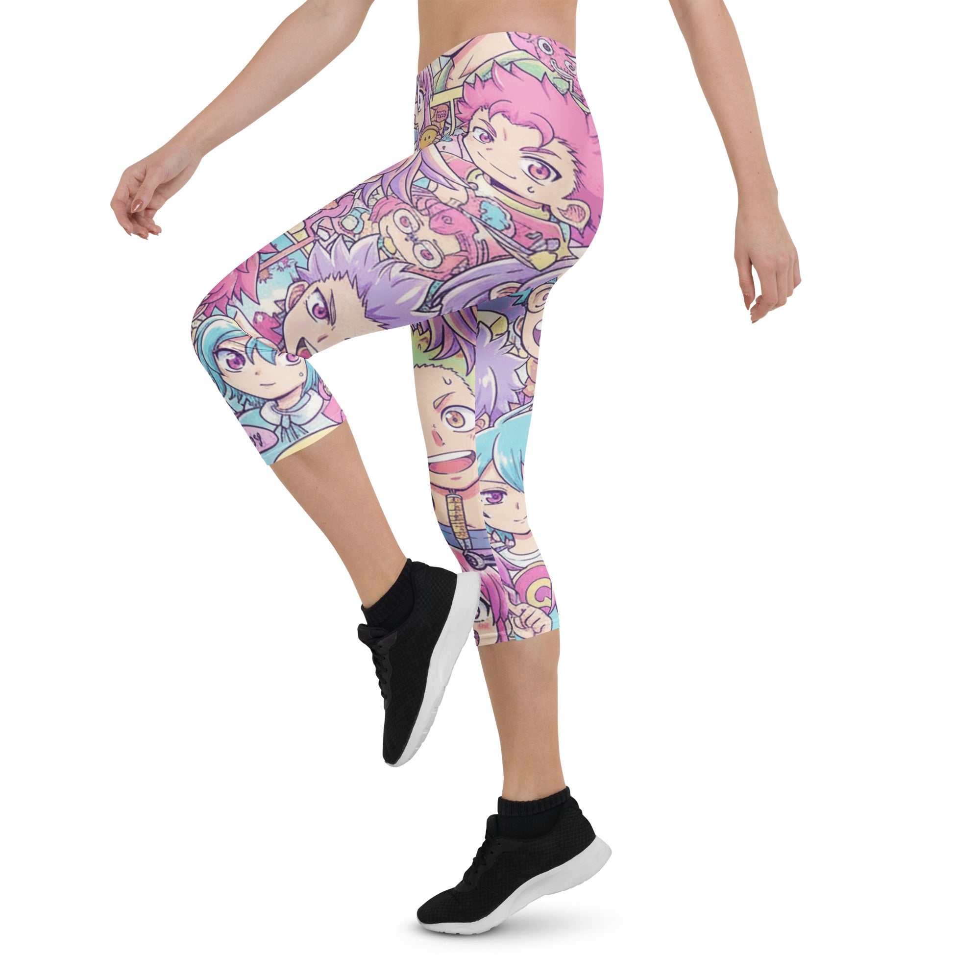 Anime Pastel Dream Capri Leggings | GearBunch
