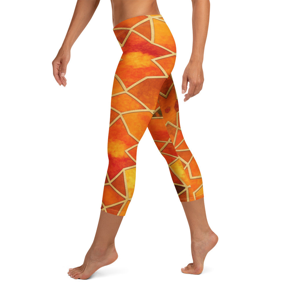 Autumn Spice Capri Leggings | GearBunch