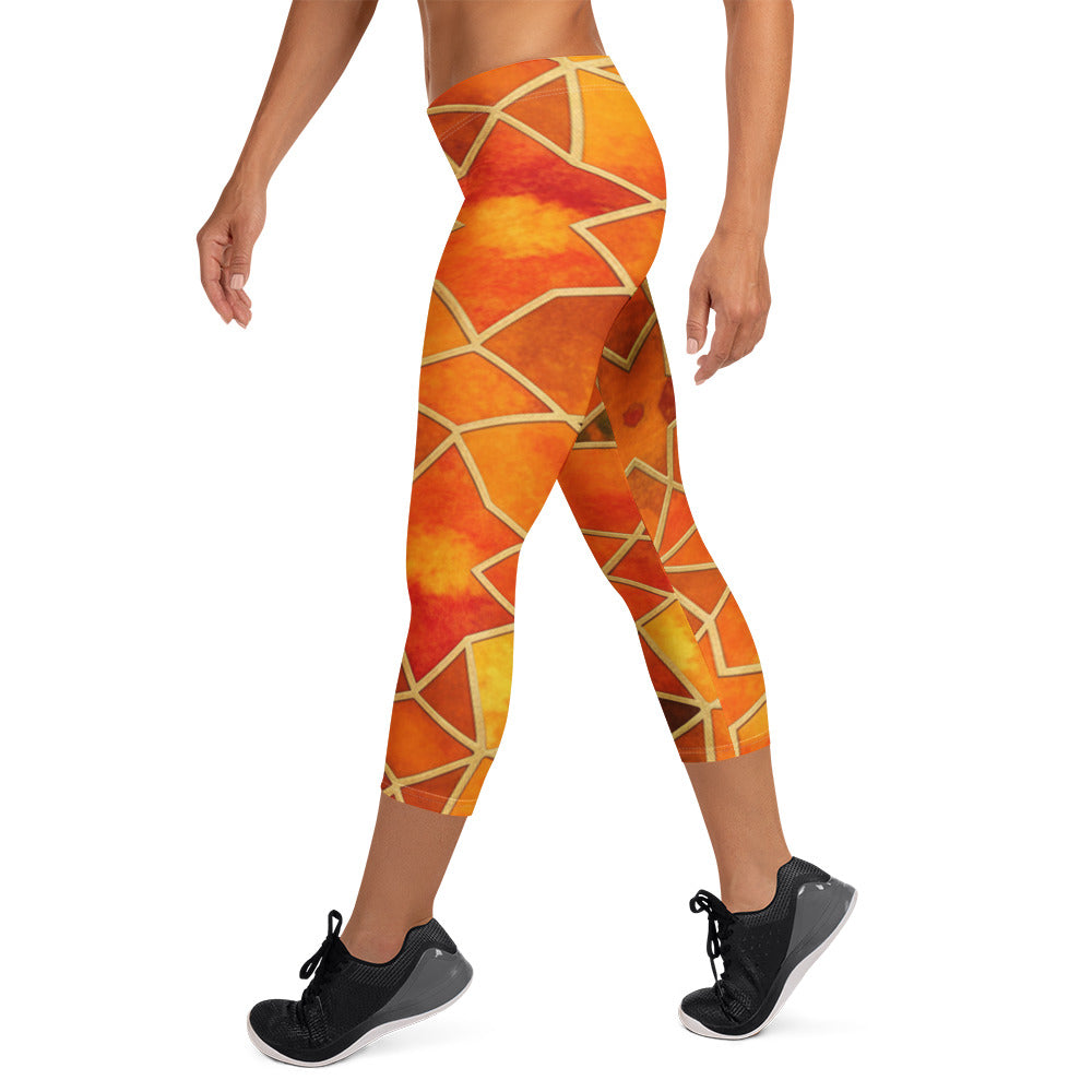 Autumn Spice Capri Leggings | GearBunch