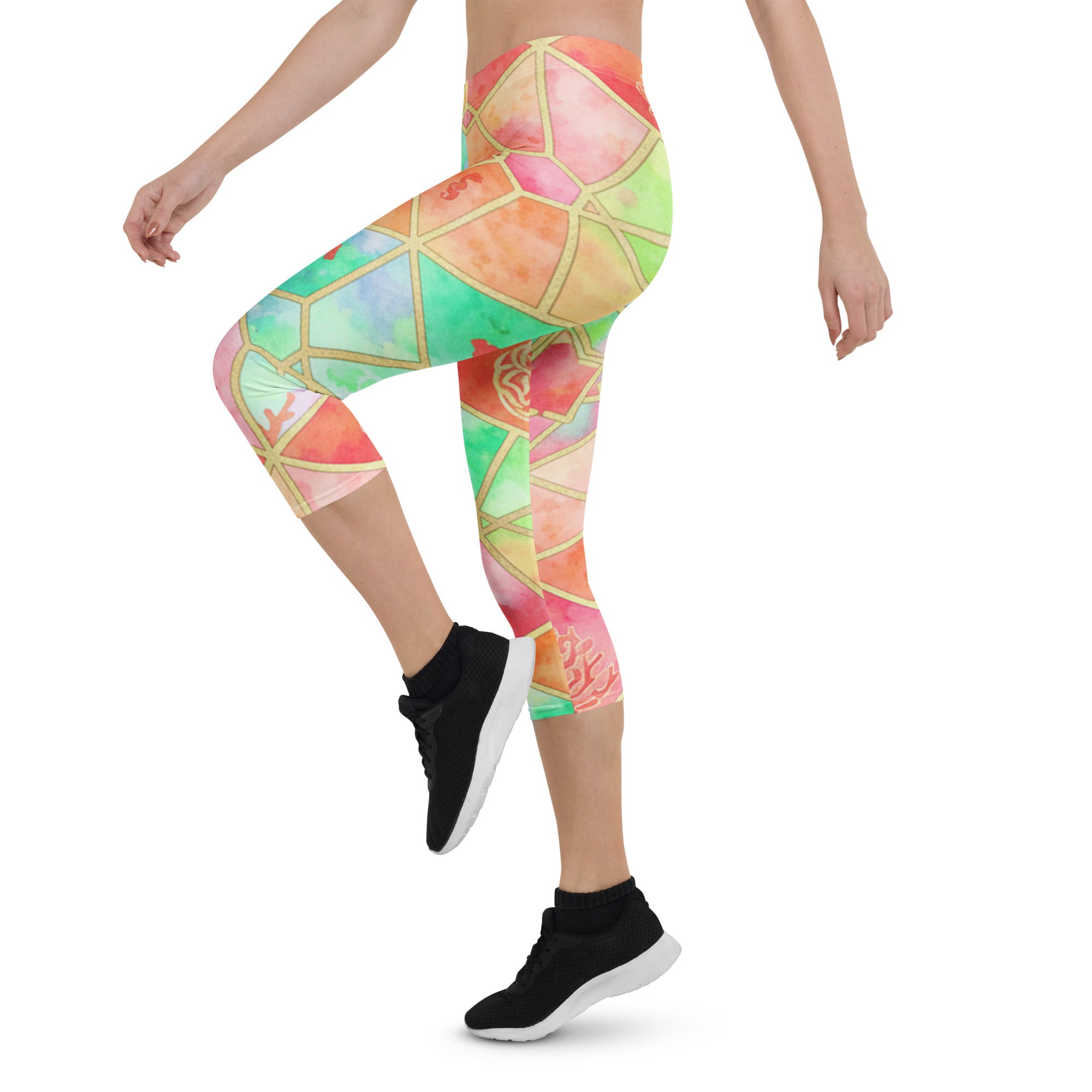 Coral Reef Capri Leggings | GearBunch