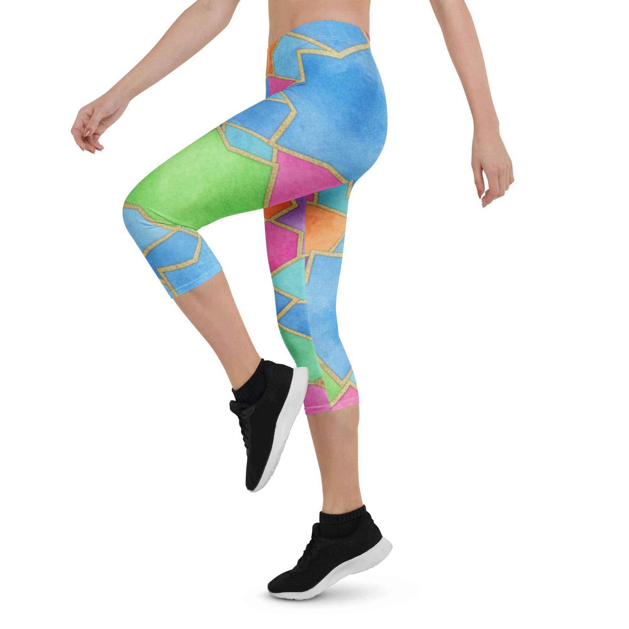 Arabic Festival Capri Leggings | GearBunch