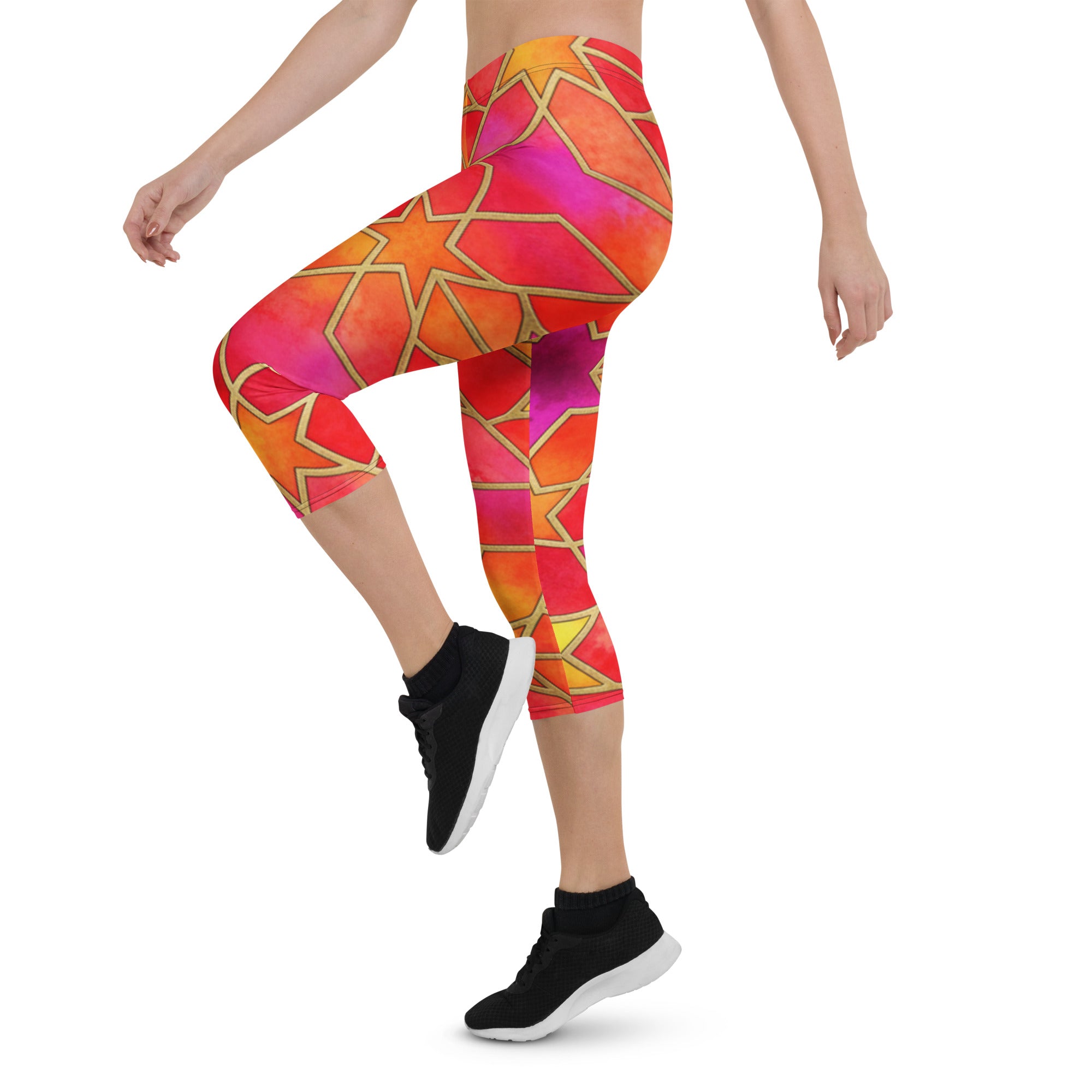 Fire Opal Capri Leggings | GearBunch