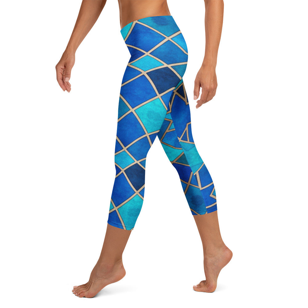 Sapphire Bronze Capri Leggings | GearBunch