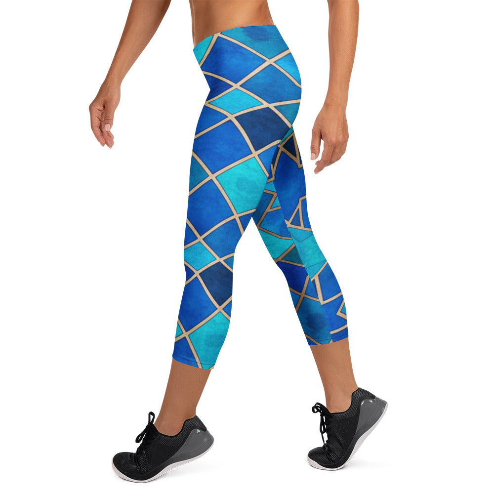 Sapphire Bronze Capri Leggings | GearBunch