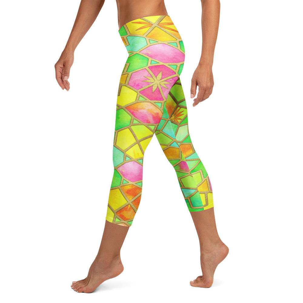 Tropical Punch Capri Leggings | GearBunch