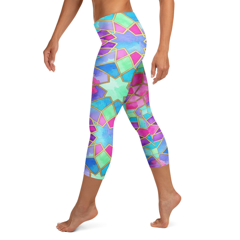 Violet Dream Capri Leggings | GearBunch