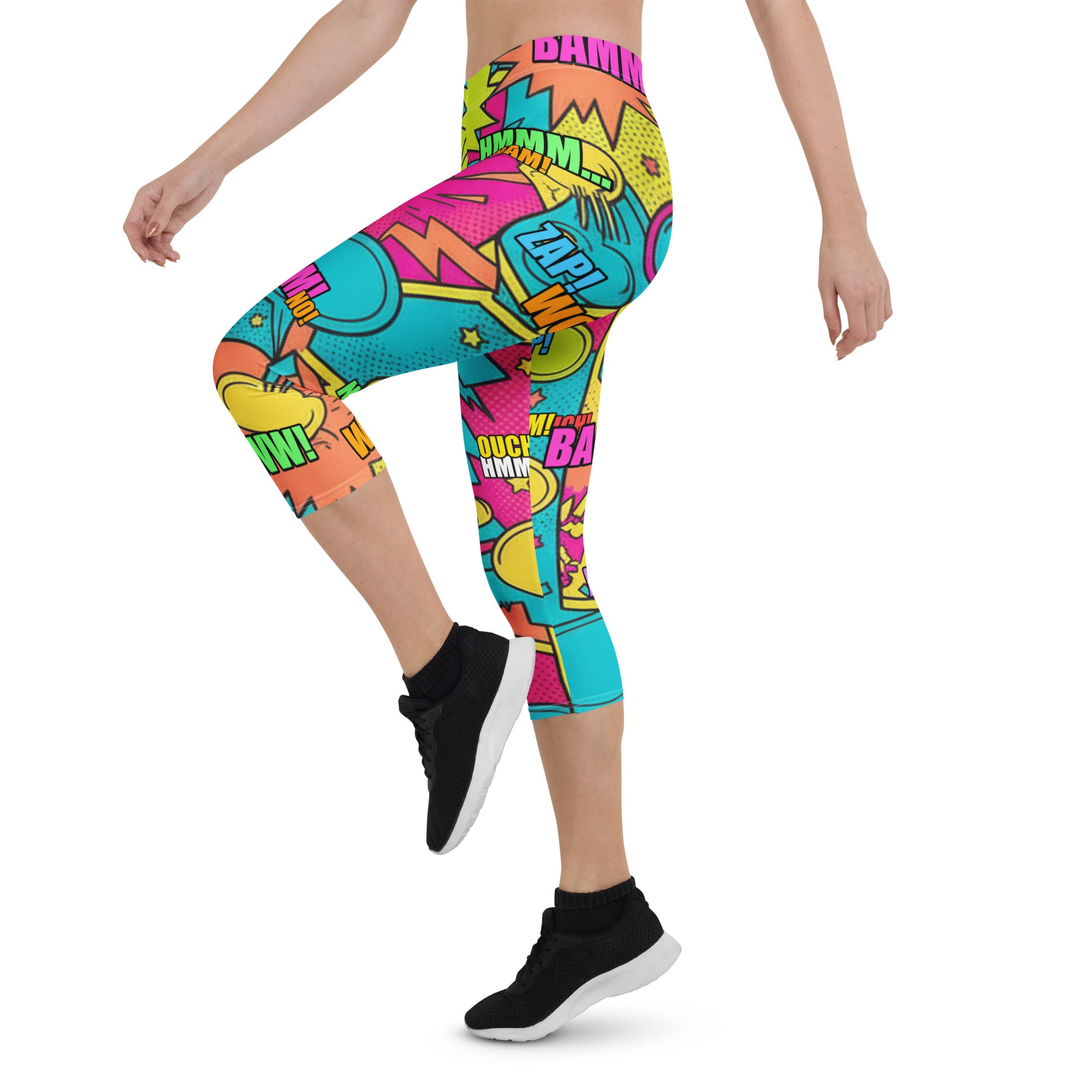 Comic Pop Tropical Capri Leggings | GearBunch