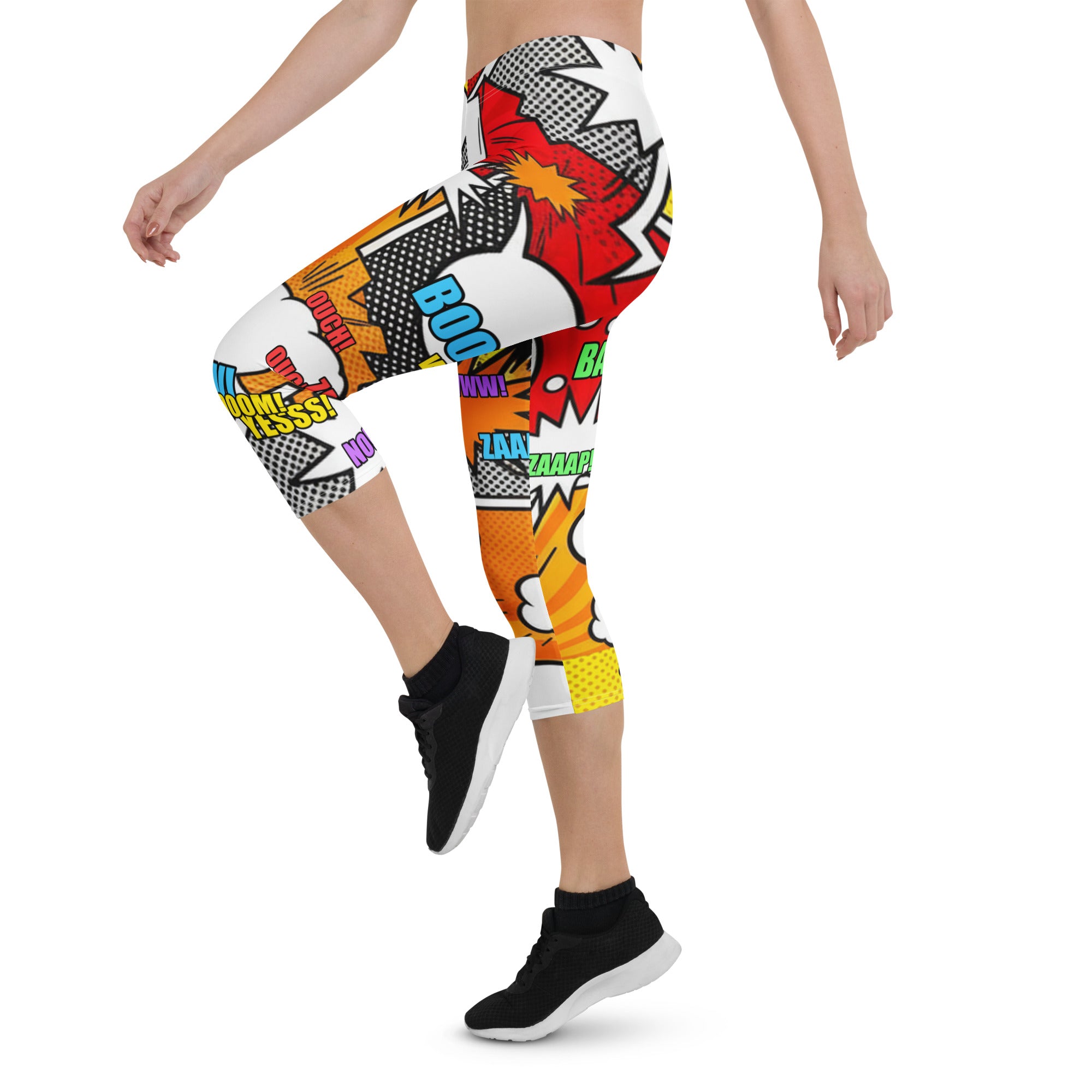 Comic Strip Boom Town Capri Leggings | GearBunch