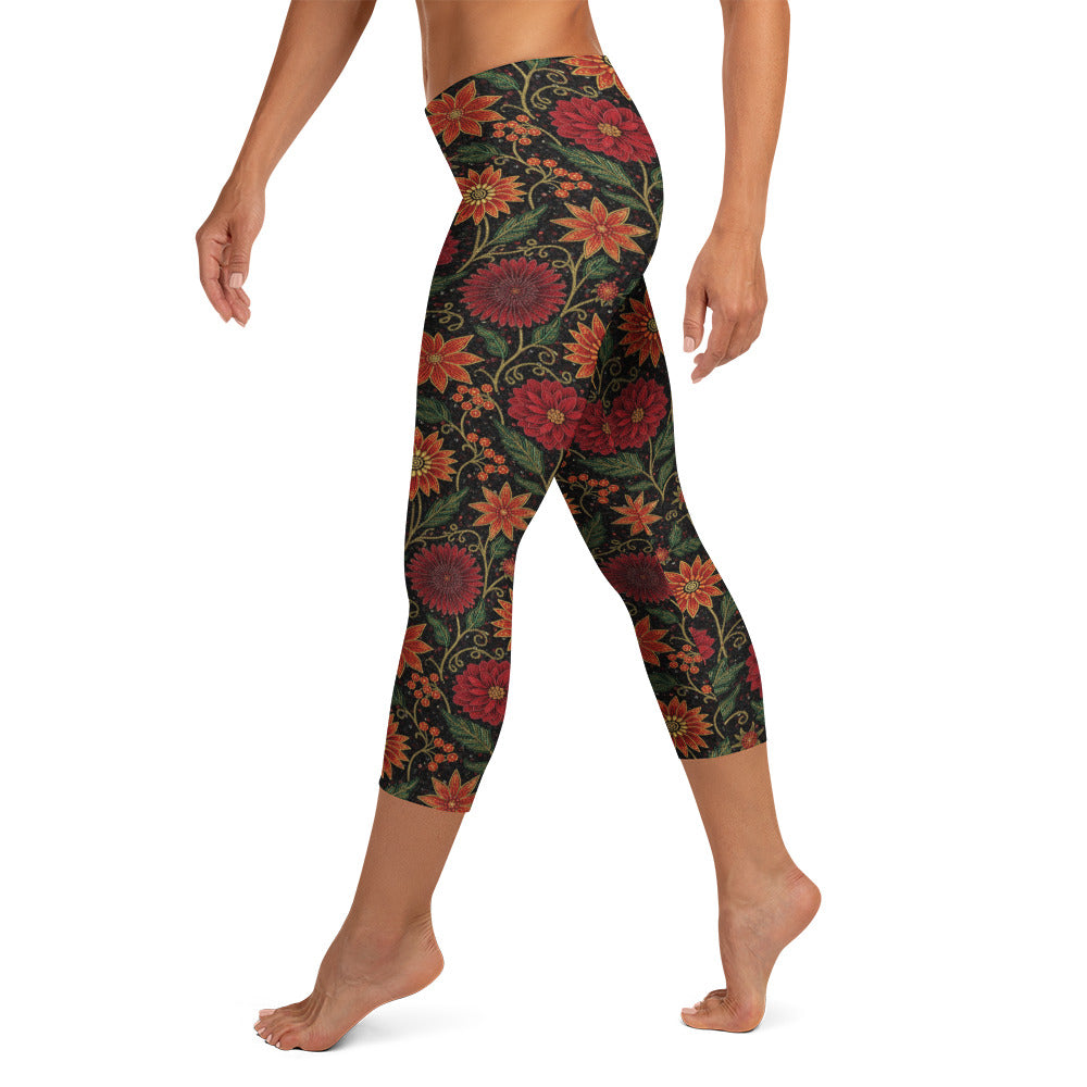 Crimson Fantasy Capri Leggings | GearBunch