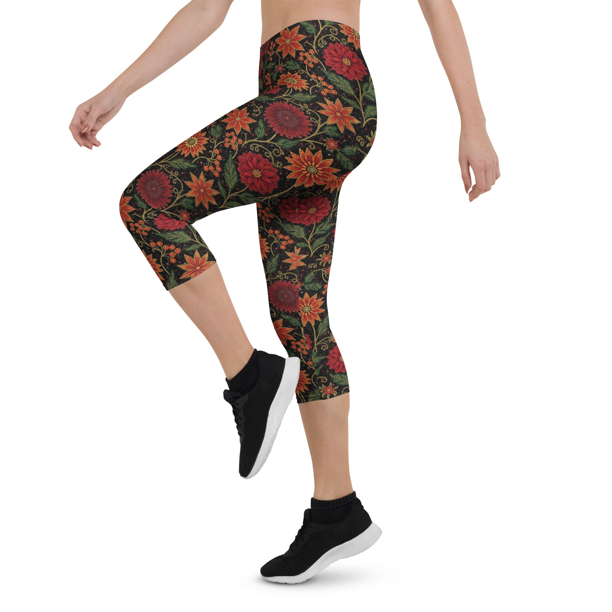 Crimson Fantasy Capri Leggings | GearBunch