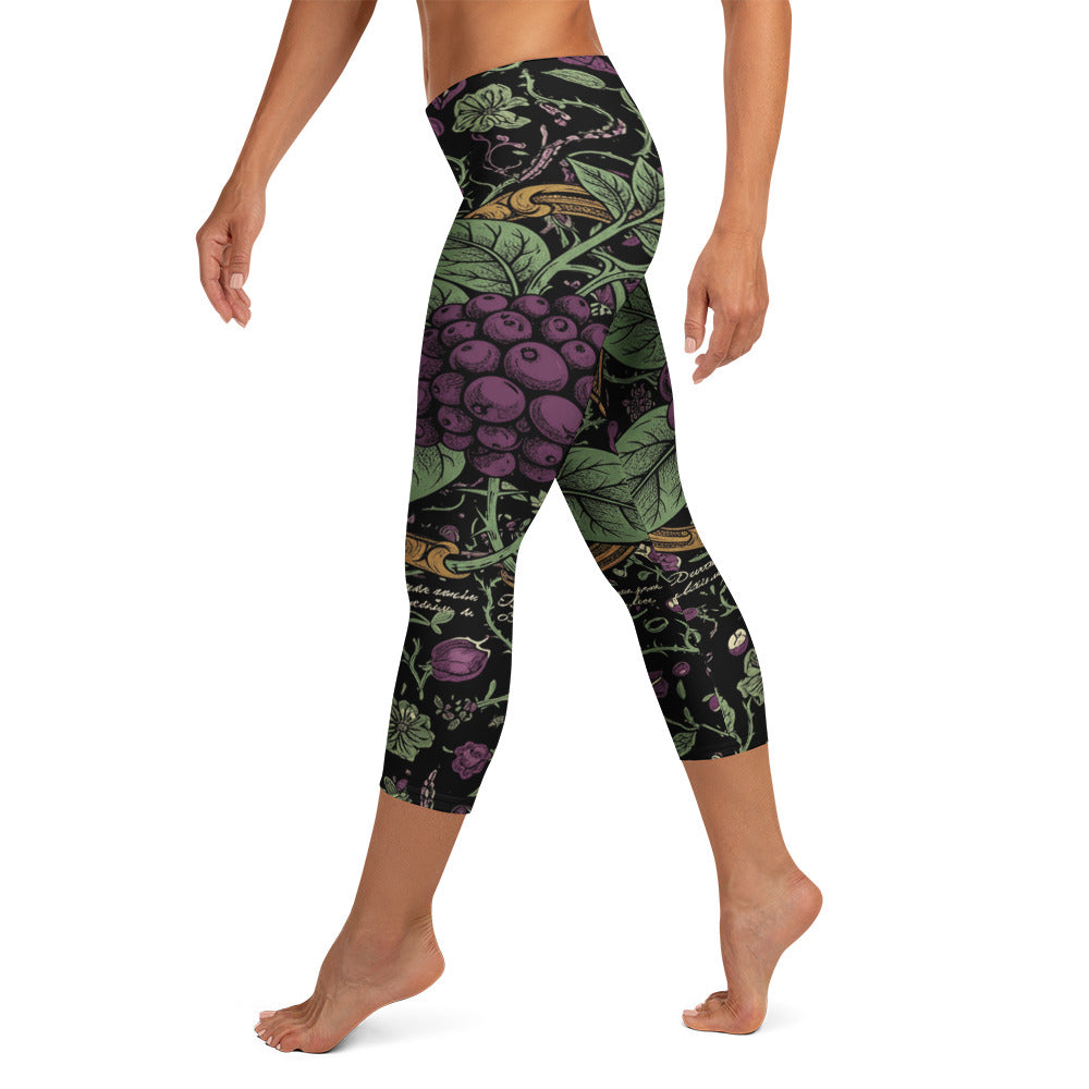 Deadly Nightshade Capri Leggings | GearBunch