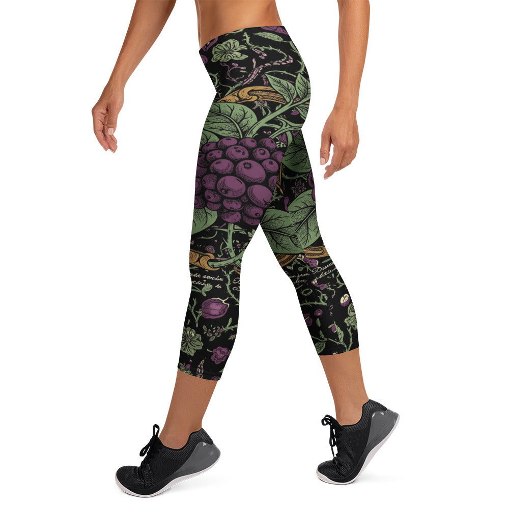 Deadly Nightshade Capri Leggings | GearBunch
