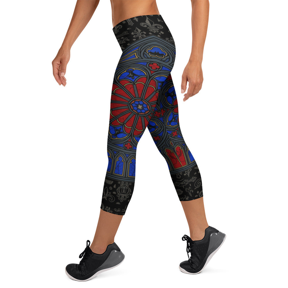 Stained Glass Capri Leggings | GearBunch