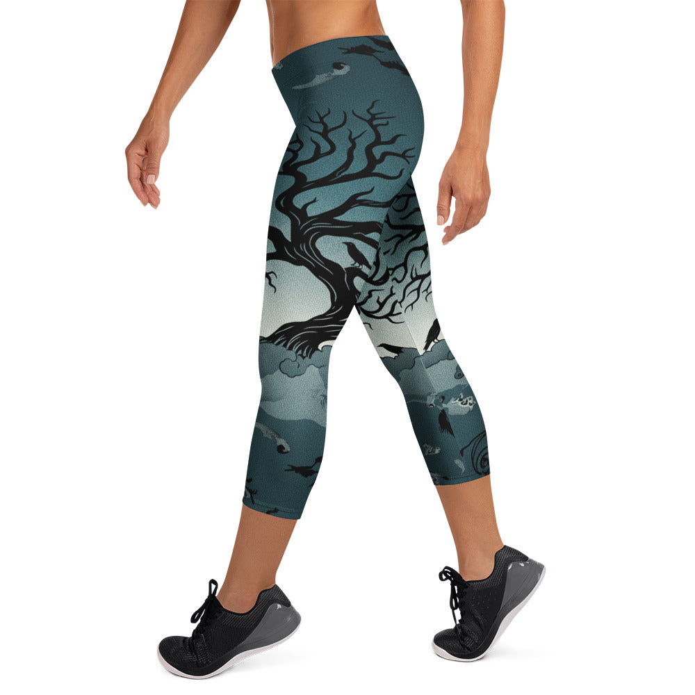 Haunted Forest Capri Leggings | GearBunch