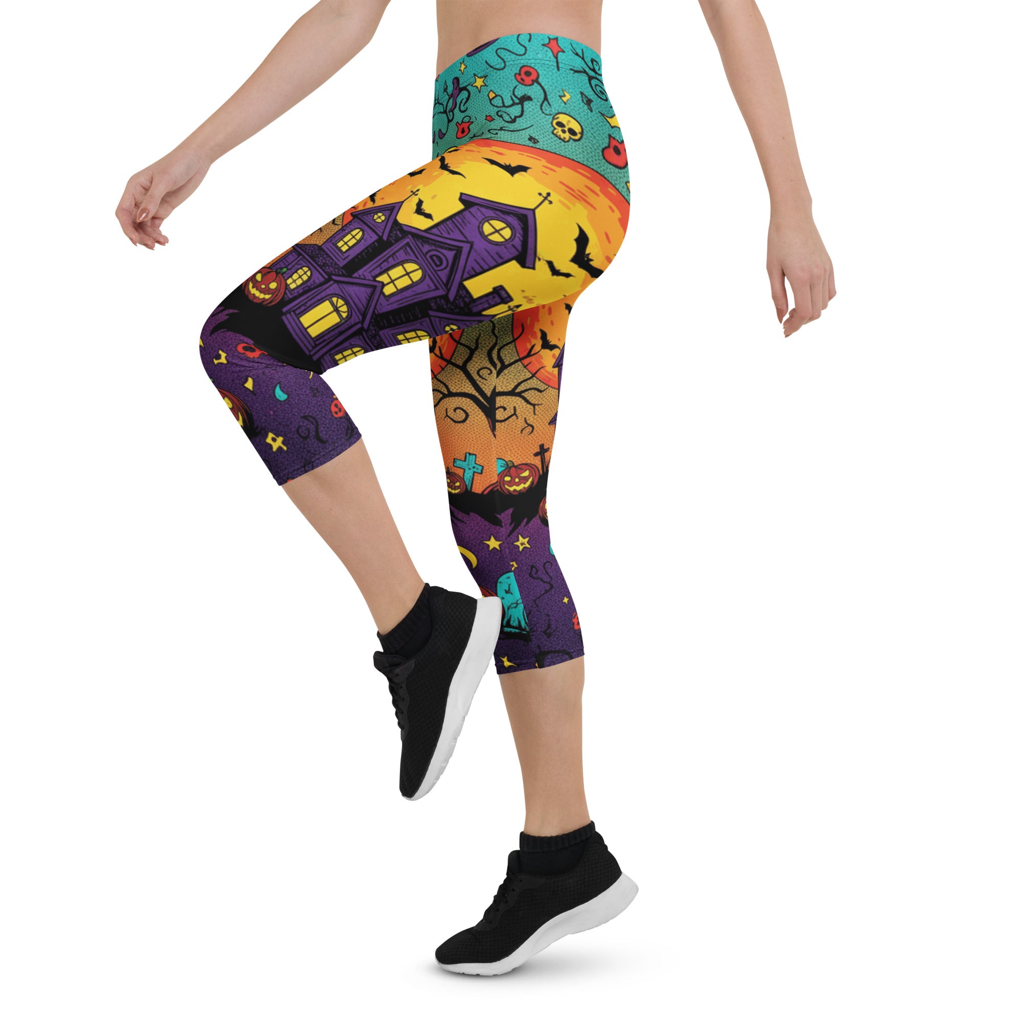 Haunted Manor Twilight Capri Leggings | GearBunch