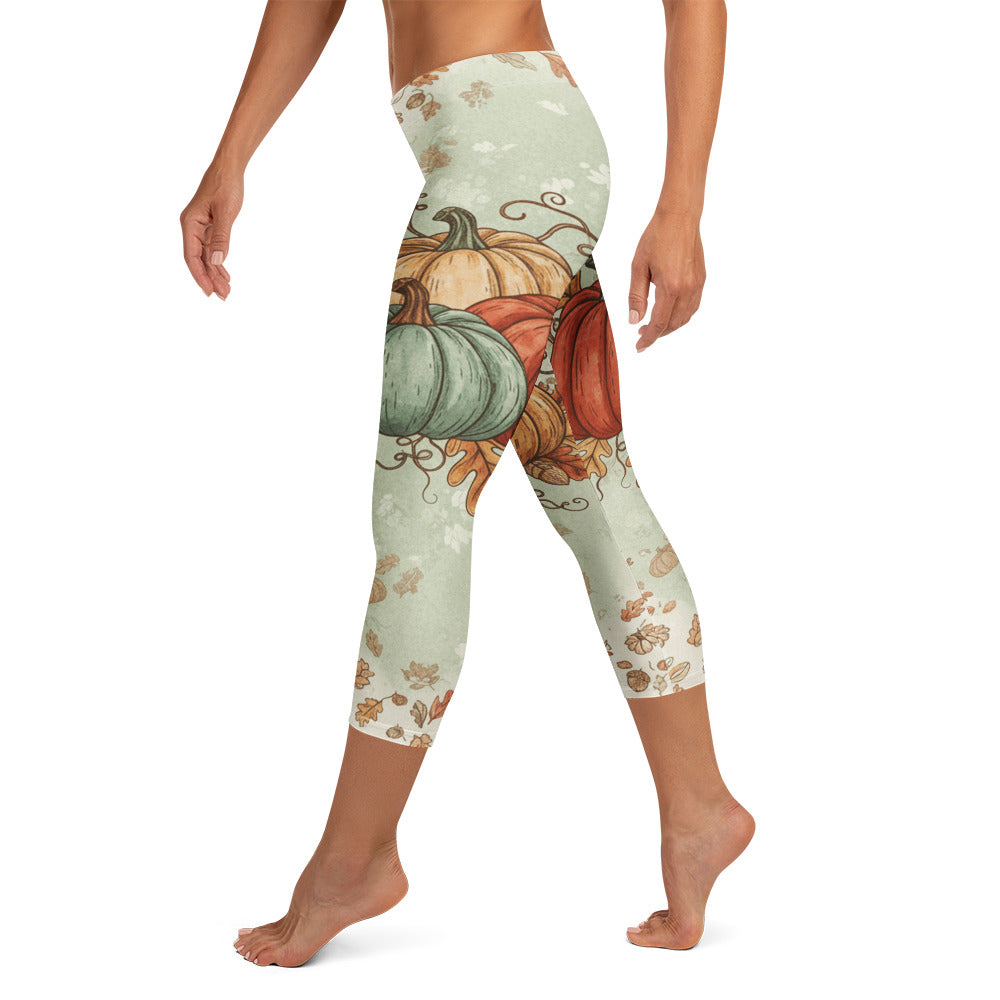 Heirloom Pumpkin Patch Capri Leggings | GearBunch