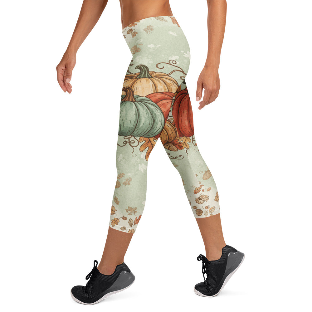 Heirloom Pumpkin Patch Capri Leggings | GearBunch