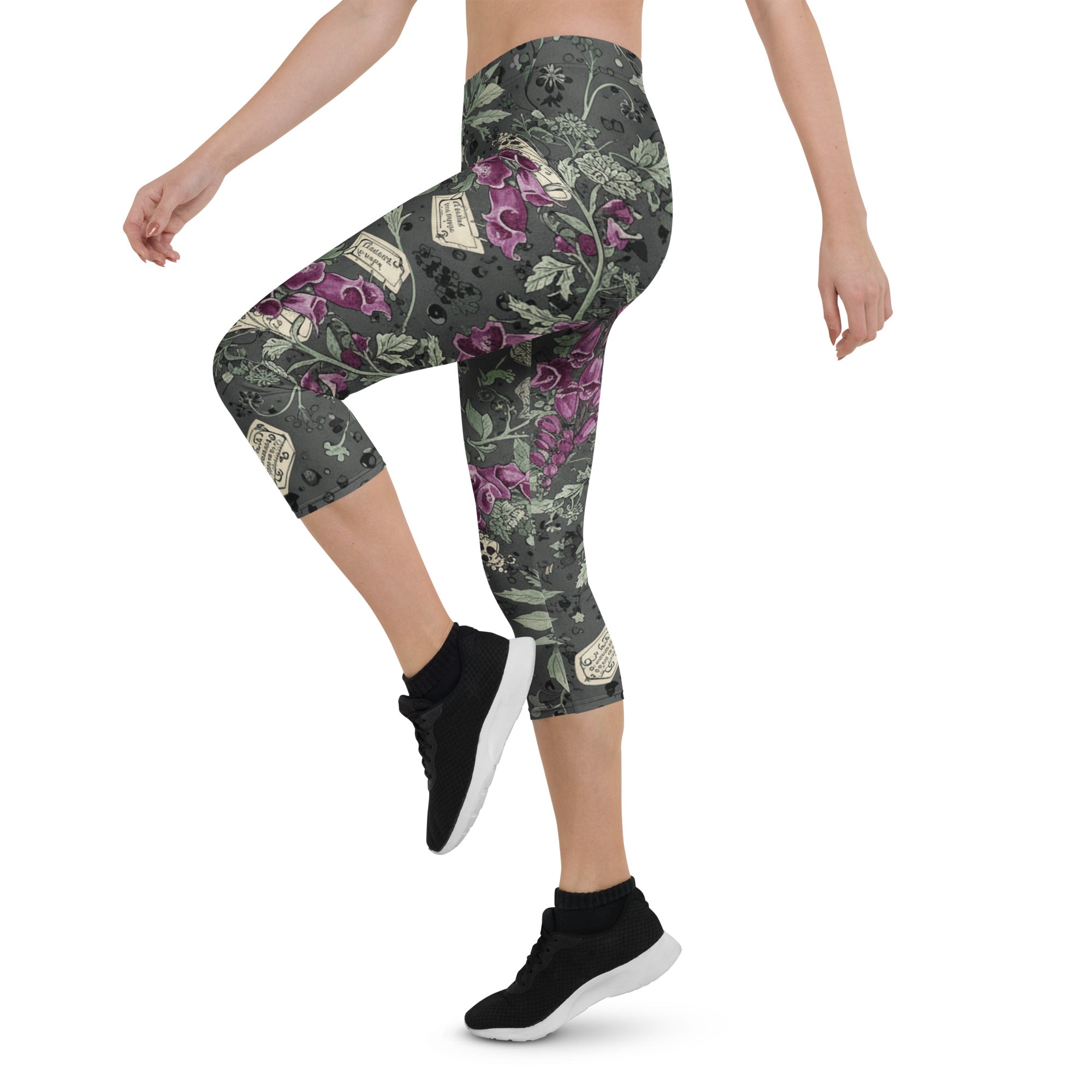 Hemlock Goth Capri Leggings | GearBunch