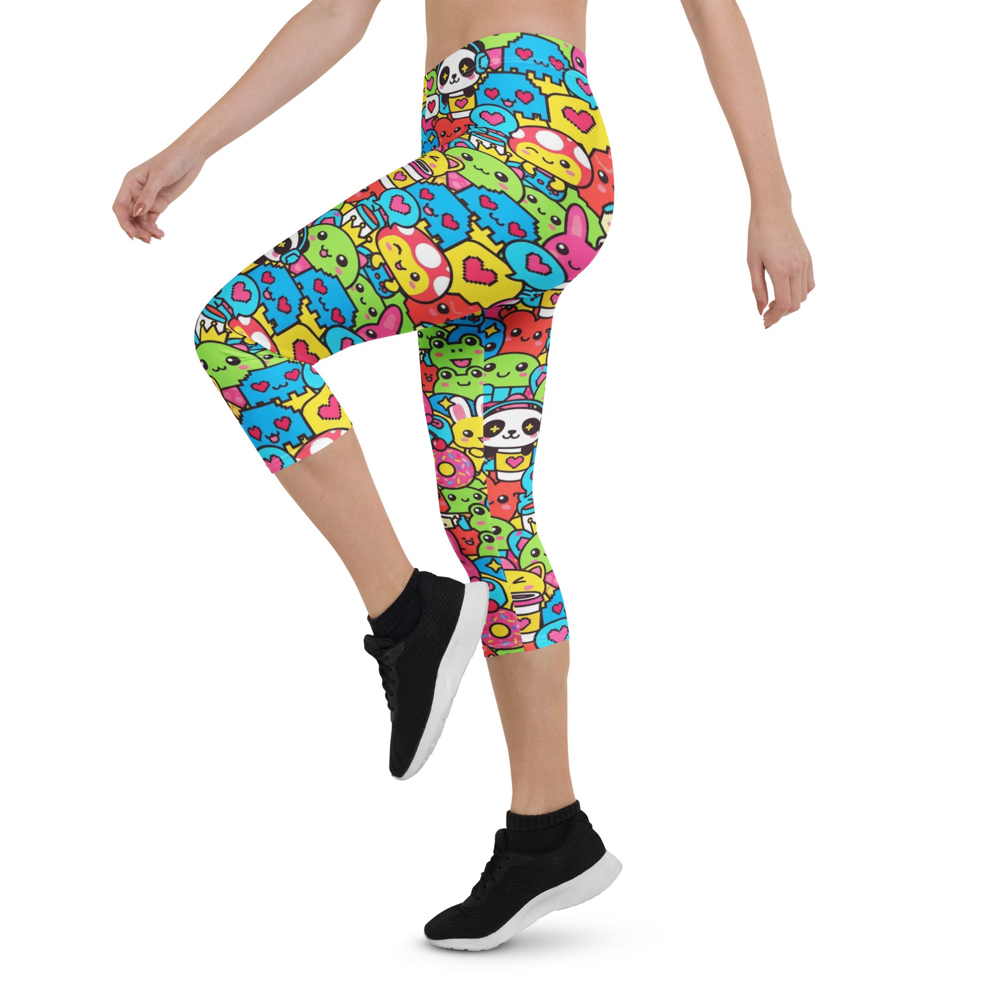 Kawaii Arcade Game Capri Leggings | GearBunch