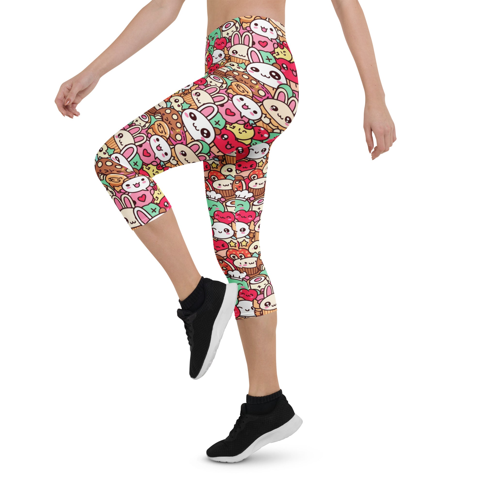 Kawaii Bakery Shop Capri Leggings | GearBunch