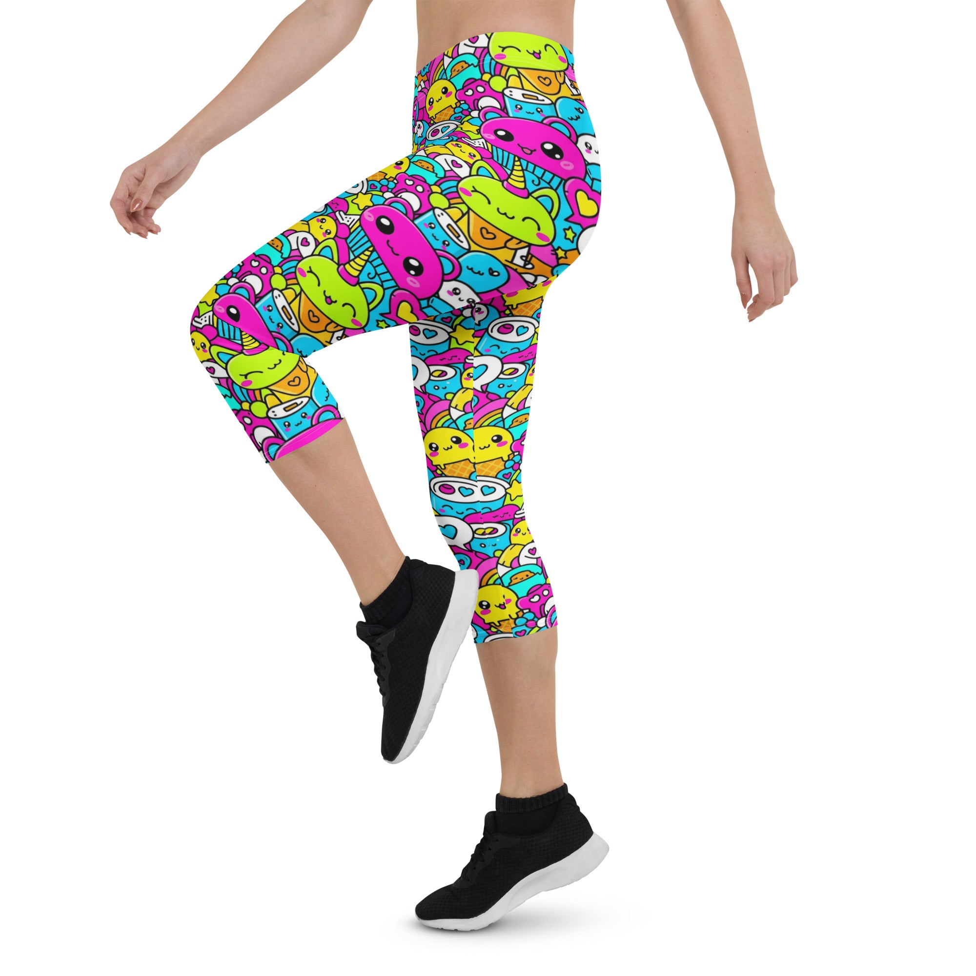 Kawaii Candy Land Capri Leggings | GearBunch