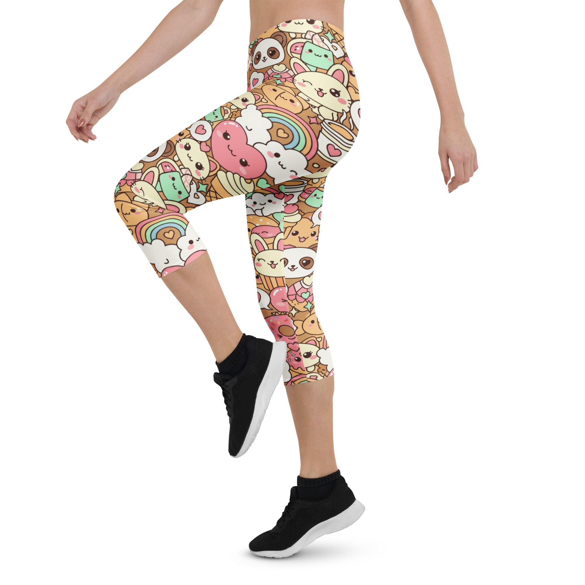 Kawaii Coffee Break Capri Leggings | GearBunch