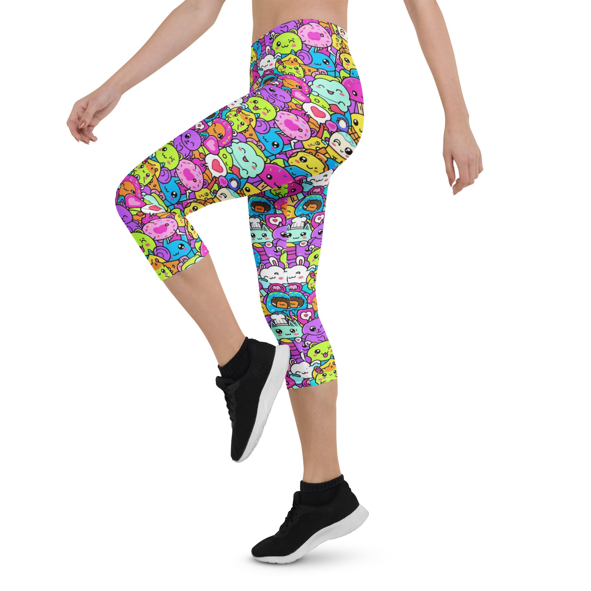 Kawaii Monster Pals Capri Leggings | GearBunch